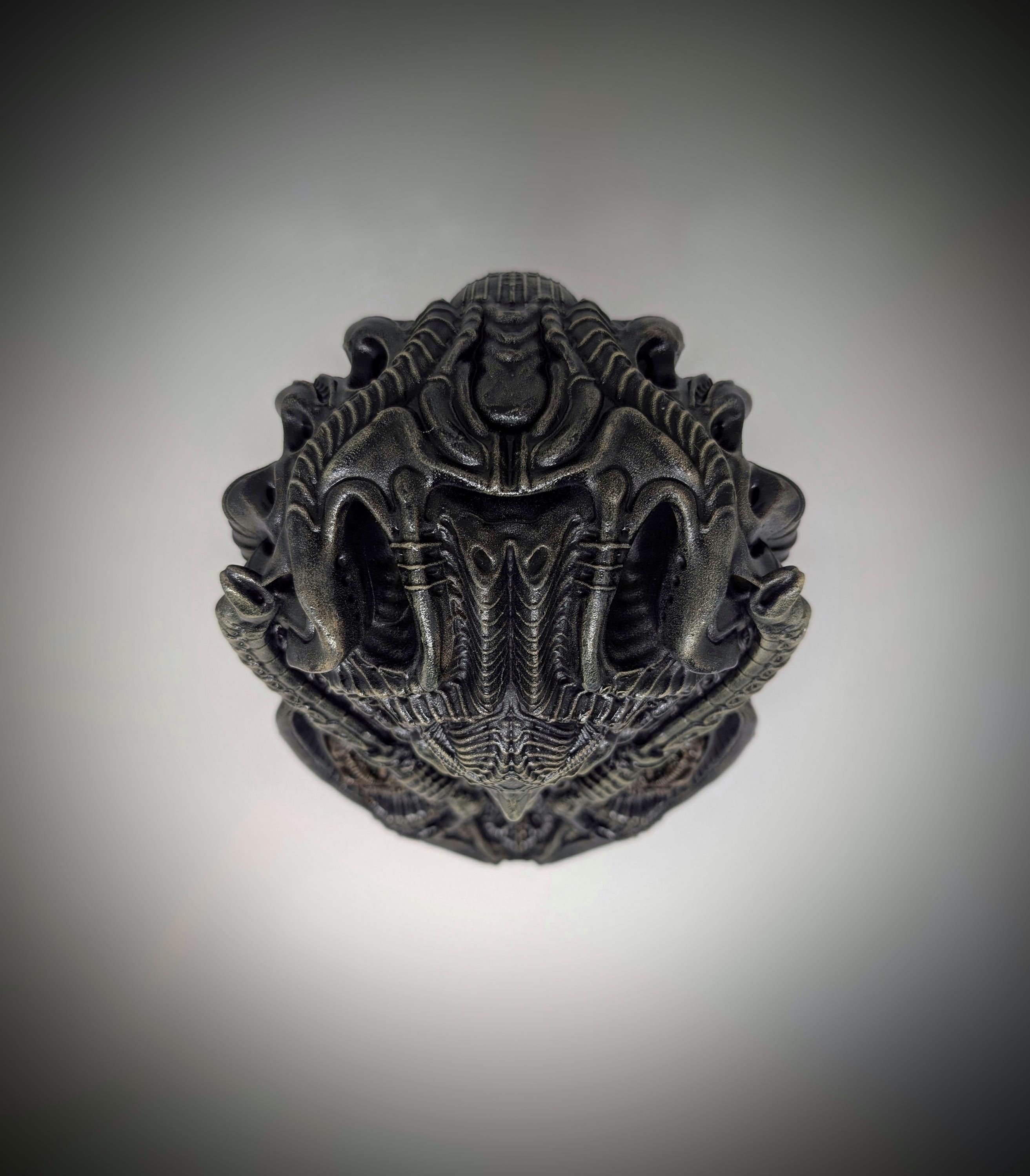 Inspired by H.R.Giger, Bio Craft -Mother Urn Statue 8.7"(22cm/220mm)