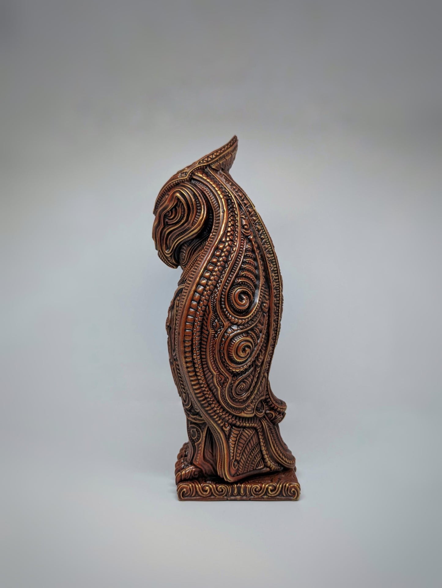 Falcon 3D Resin Sculpture / Height 13.2 in (33.5 cm / 335 mm) / Design by Zane Rogers