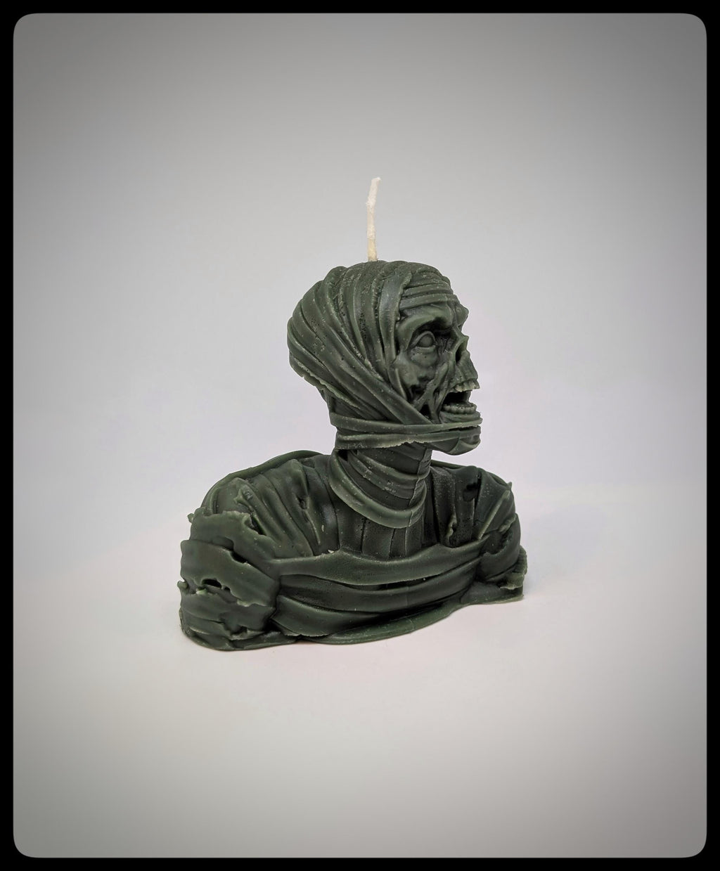 Vegan Mummy Candle -Height 3.74 inches (9.5 cm /95 mm)
