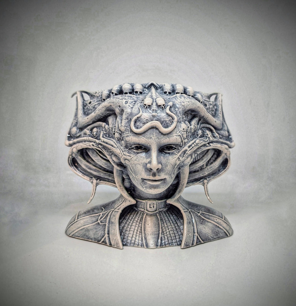 Inspired H.R. Giger Li II Sculpture / Height 6.50 in (16.5 cm) / 3D Resin