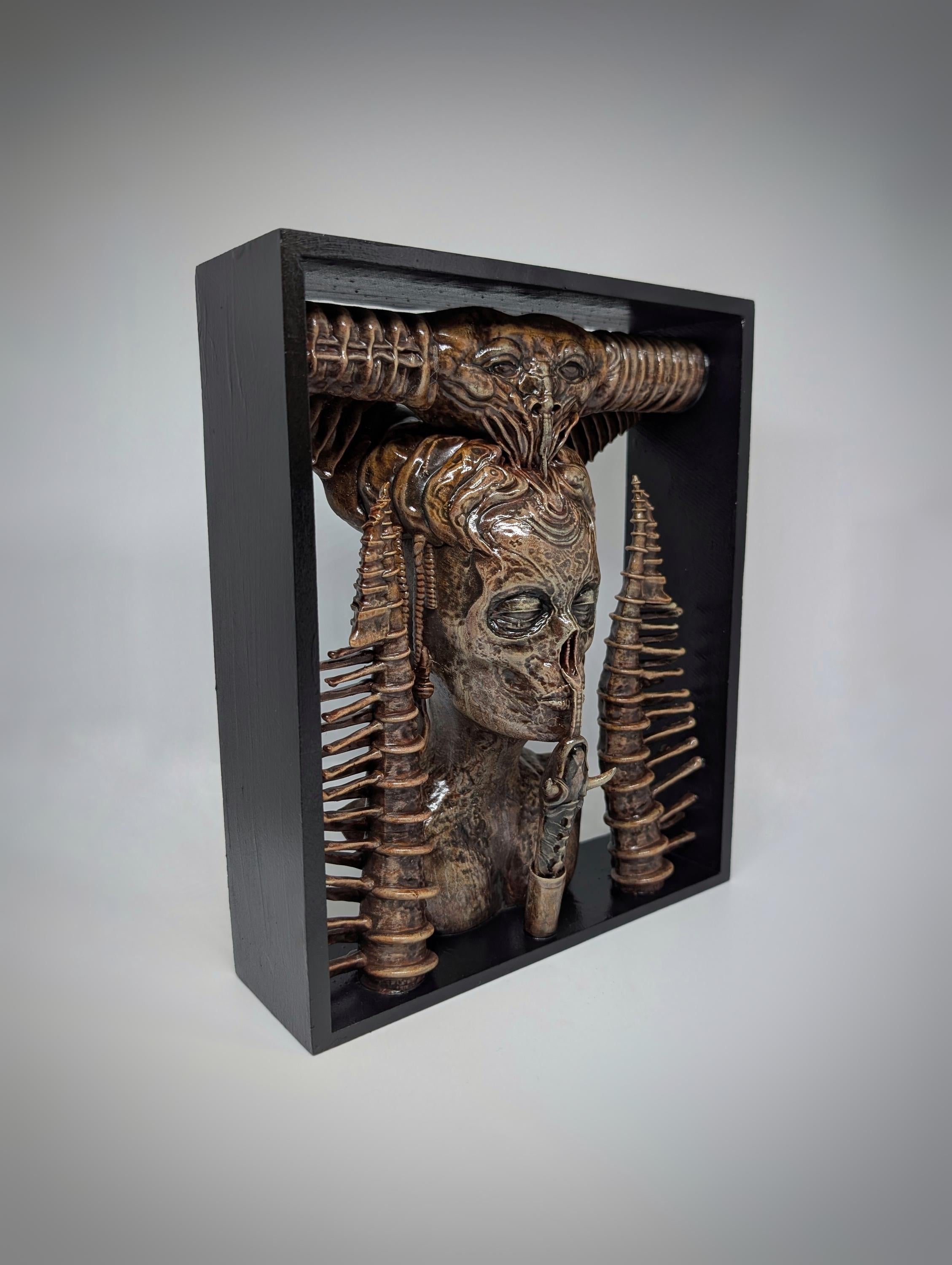 Inspired by H.R. Giger Lilith Wall Sculpture 9.8in (25cm/250mm) by Carlito Brigante