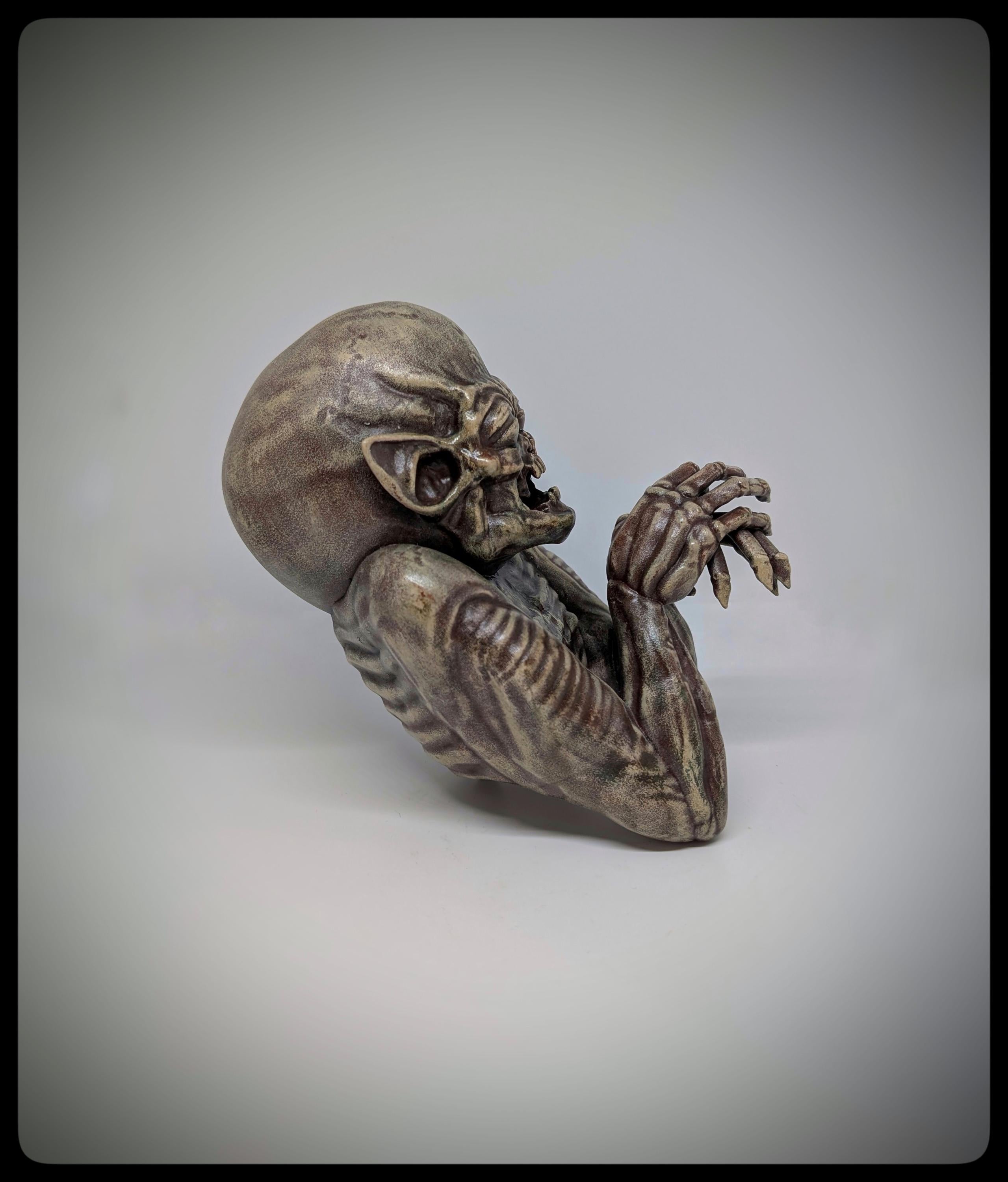 Inspired by H. R. Giger Demon 3D Resin Sculpture Height 8.27 in (21 cm/210 mm)