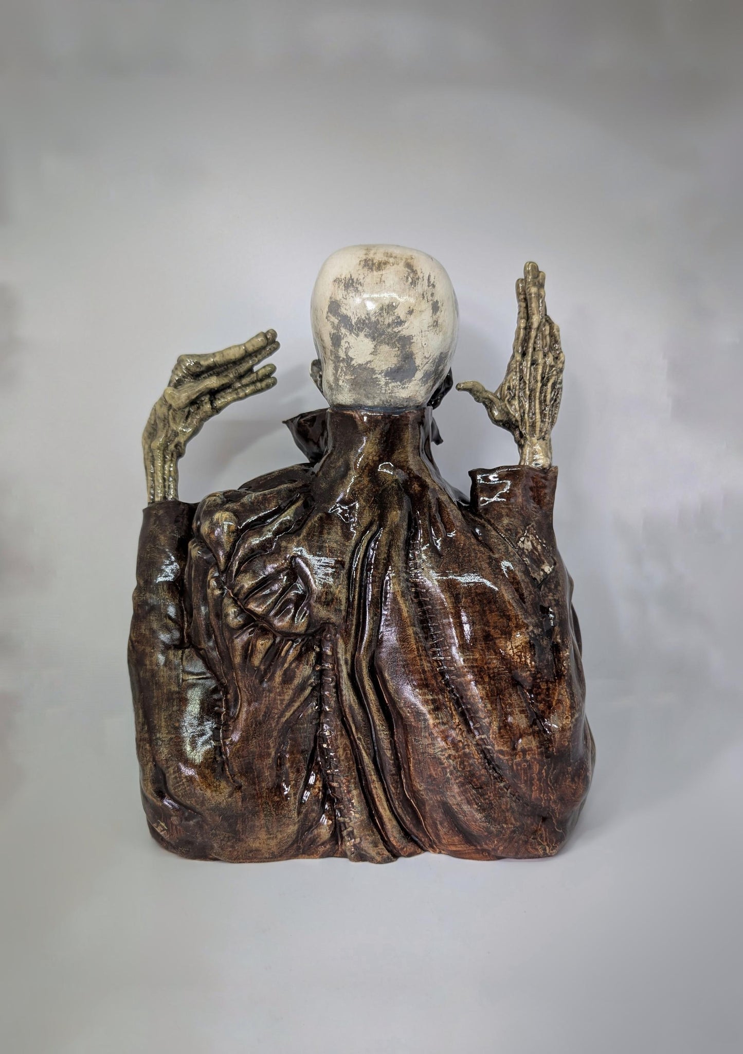 Inspired Zdzisław Beksiński ZH Japanese Collection / 3D Resin Sculpture/ Hand Painted  11.25 in (28,5 cm /285mm) Height