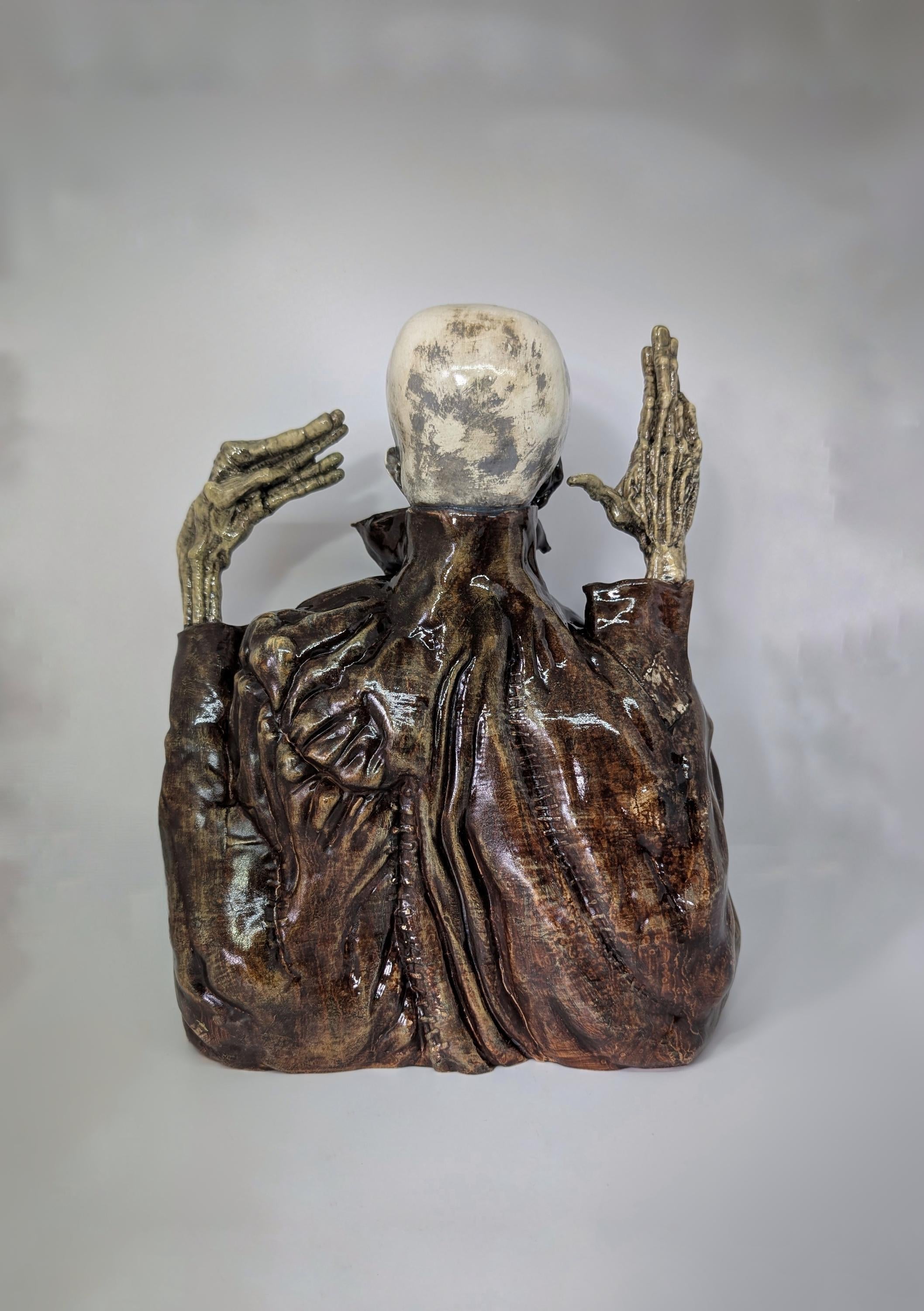 Inspired Zdzisław Beksiński ZH Japanese Collection / 3D Resin Sculpture/ Hand Painted  11.25 in (28,5 cm /285mm) Height