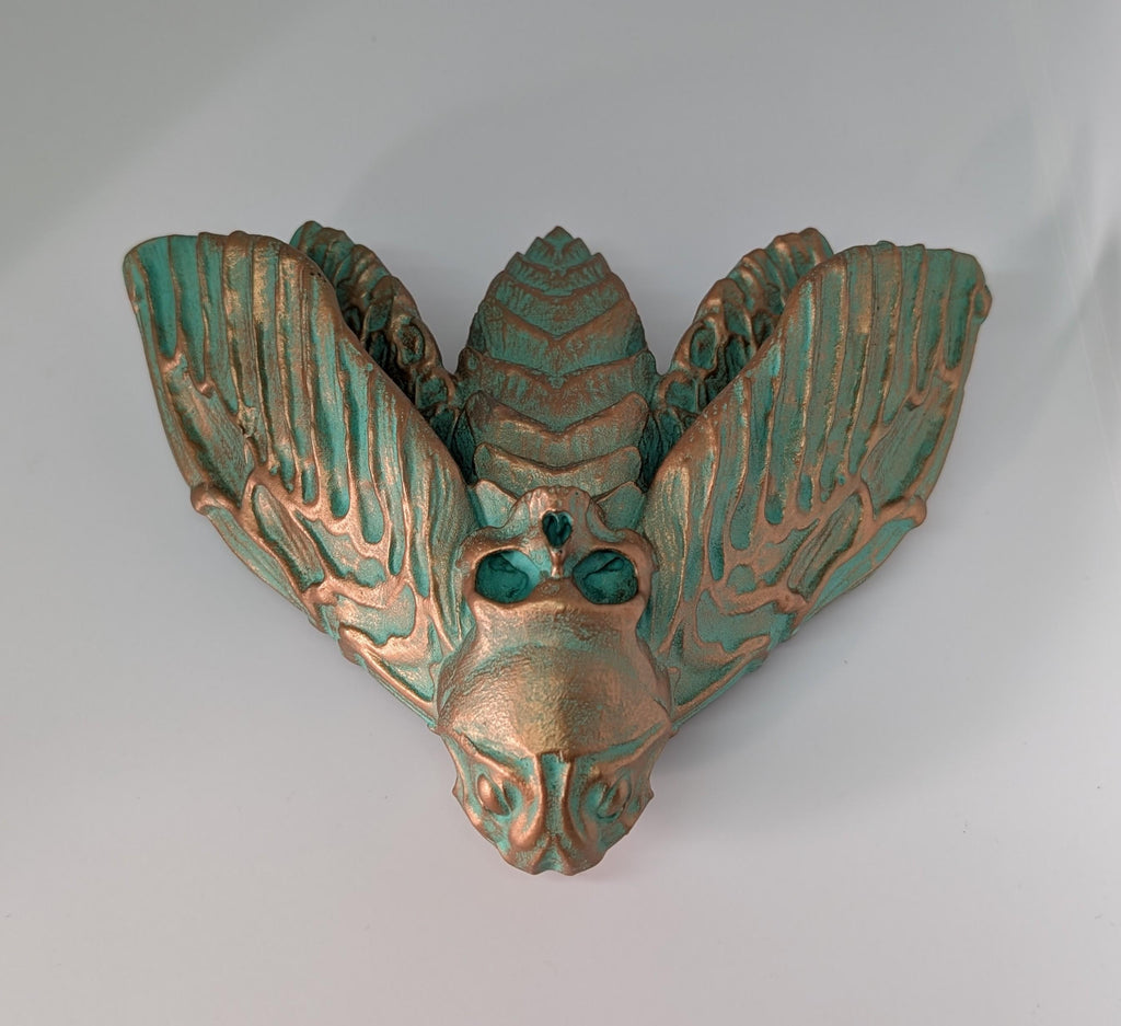 Death's Head Hawkmoths by C.Brigante 3D Print Resin  Wall Art Model ( 5.5"x6.7")
