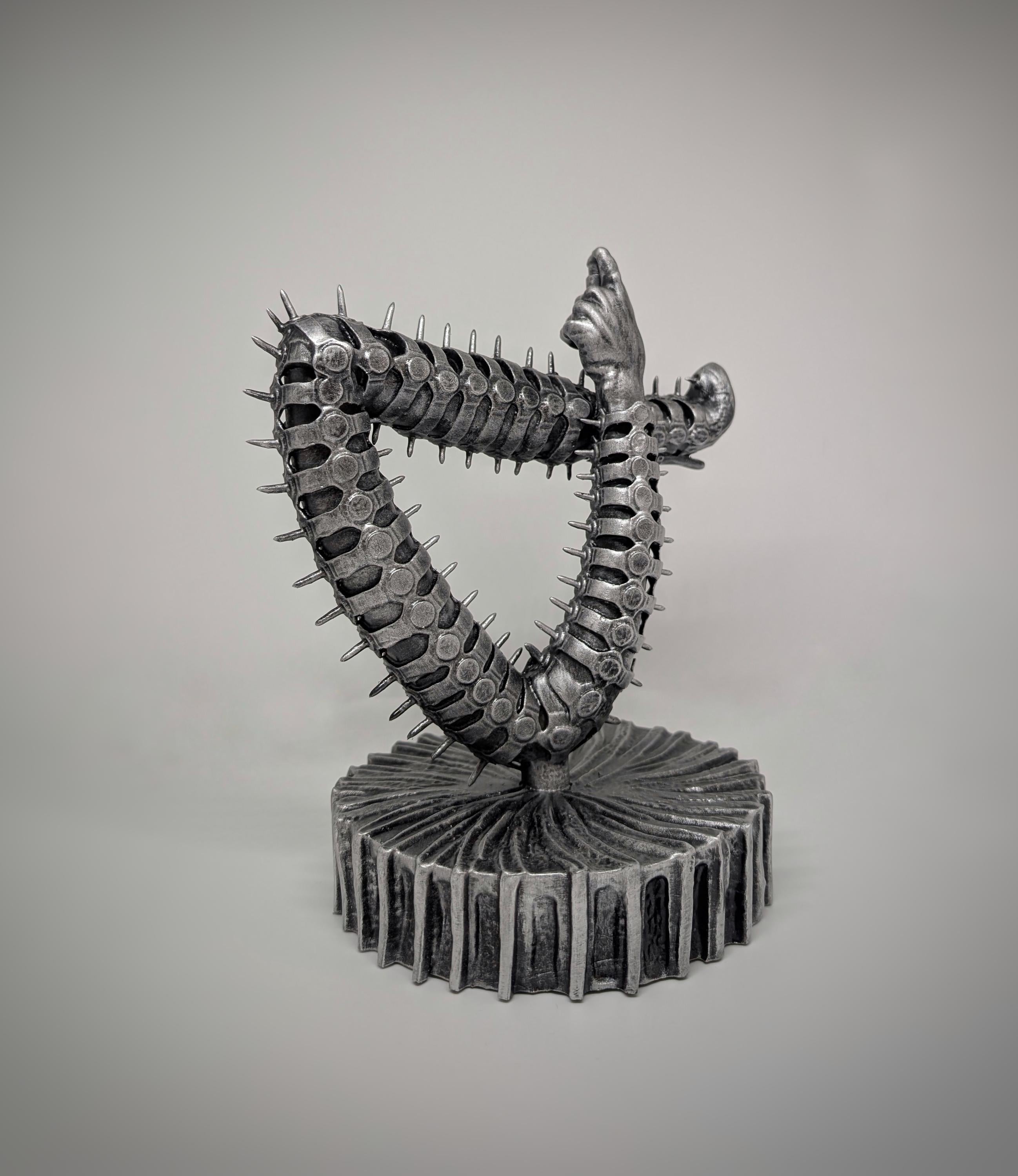 Inspired by H.R. Giger – Virgo Sculpture 3D Resin Height: 9.1 in (23 cm/230mm)