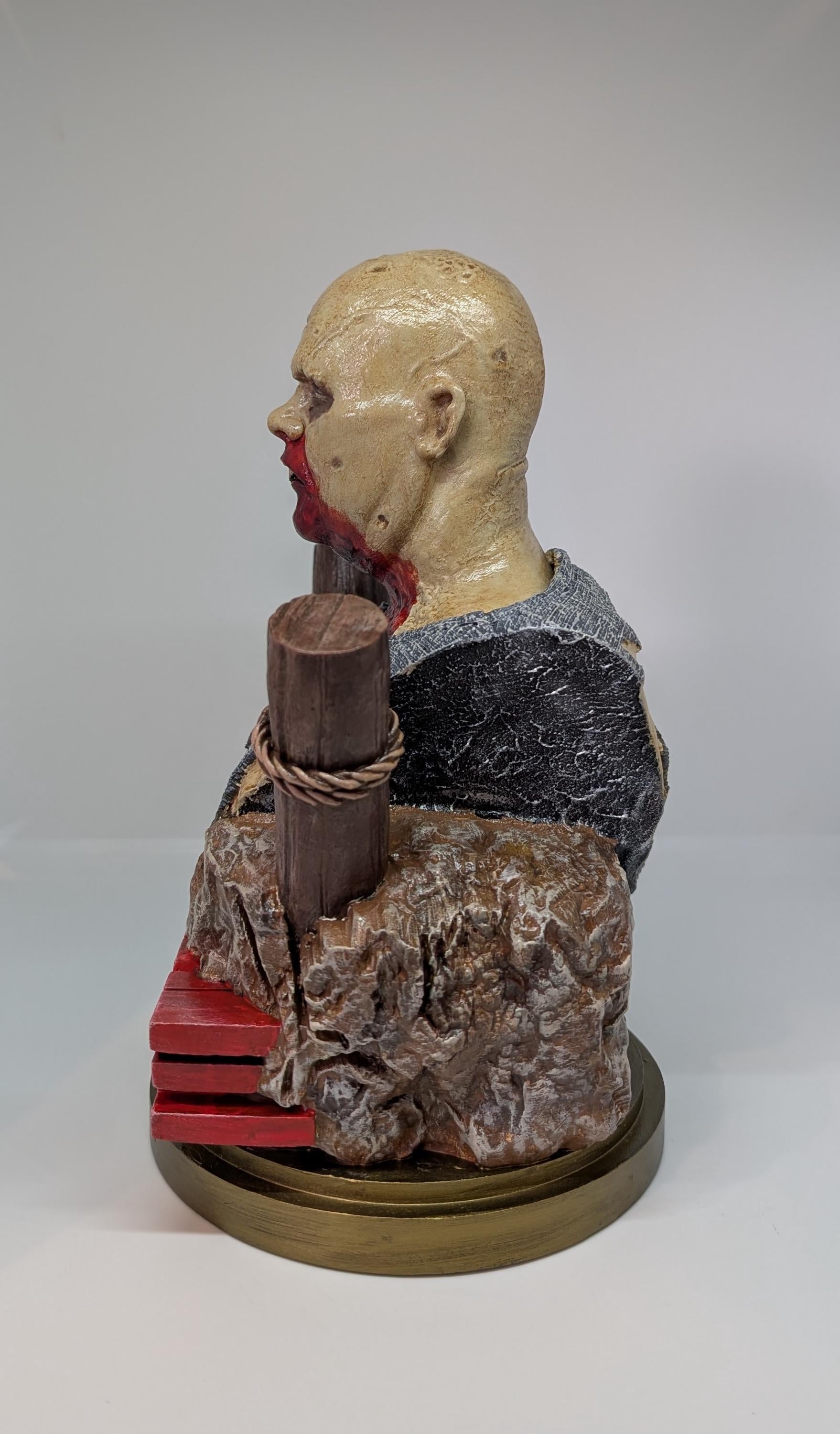 Zombie Boat Figurine Inspired by Lucio Fulci / Resin 3D Print – 9.8 in (25 cm) Tall