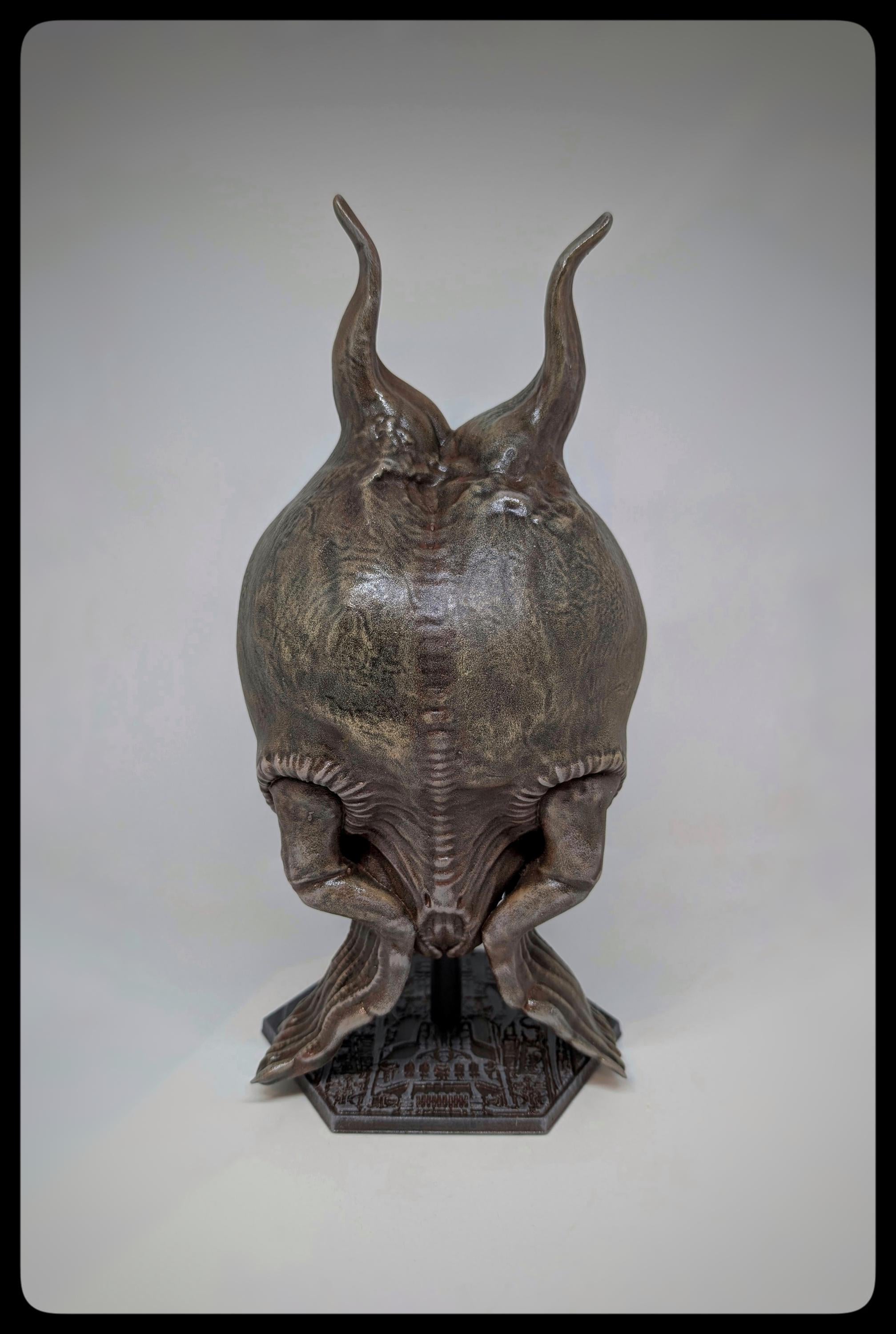 Inspired by H.R. Giger – The Tourist / Height 11.8 in (30 cm) 3D Resin Sculpture