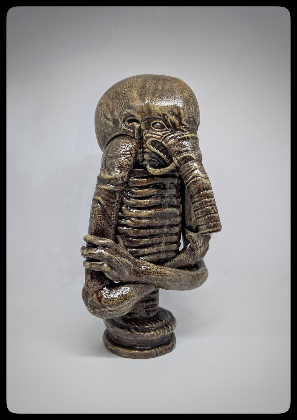 Inspired H.R. Giger Biomechanoid 3D Resin Sculpture Height 11in (28cm/280 mm)
