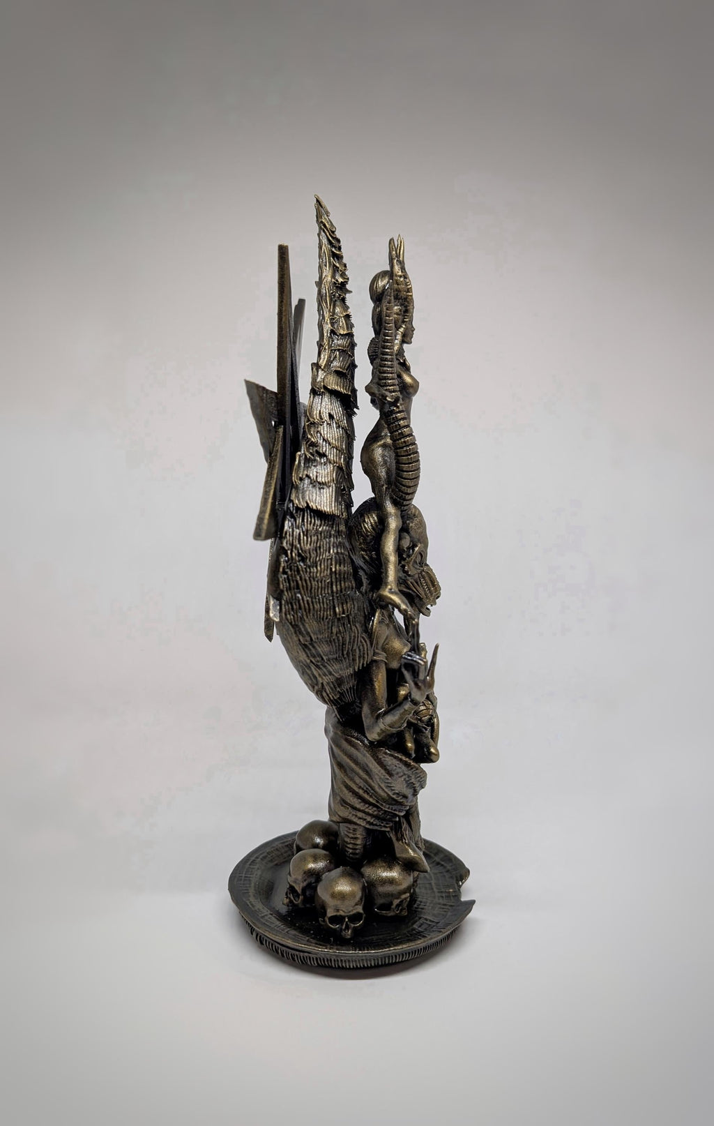Inspired H.R. Giger Baphomet 3D Resin Sculpture 11.8" (30 cm/300 mm)