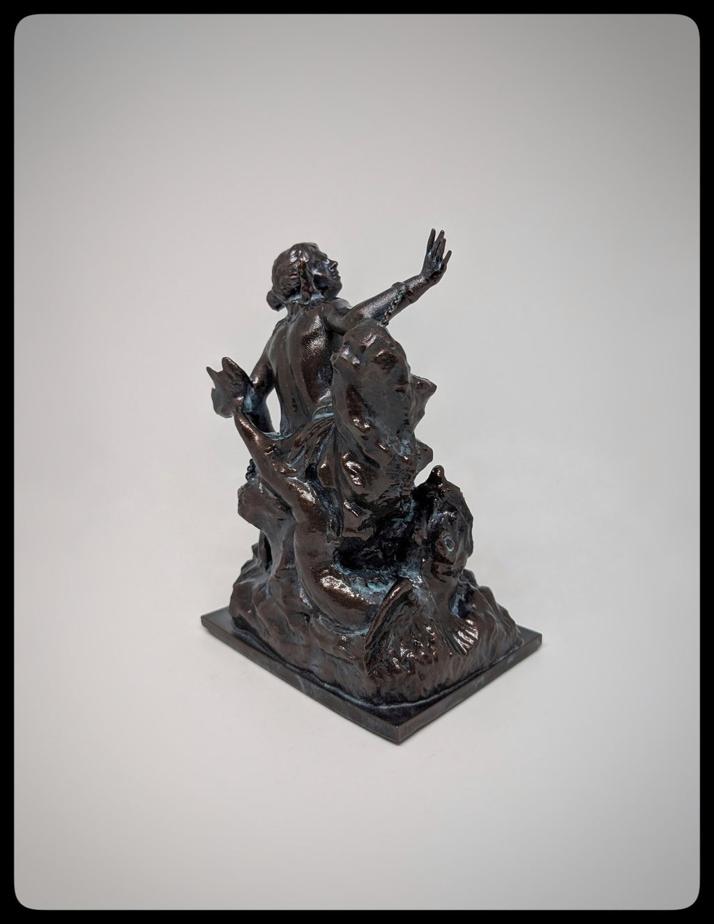 Andromeda and the Sea Monster 3D Resin Sculpture Height 6.1" (15.5 cm/155 mm)