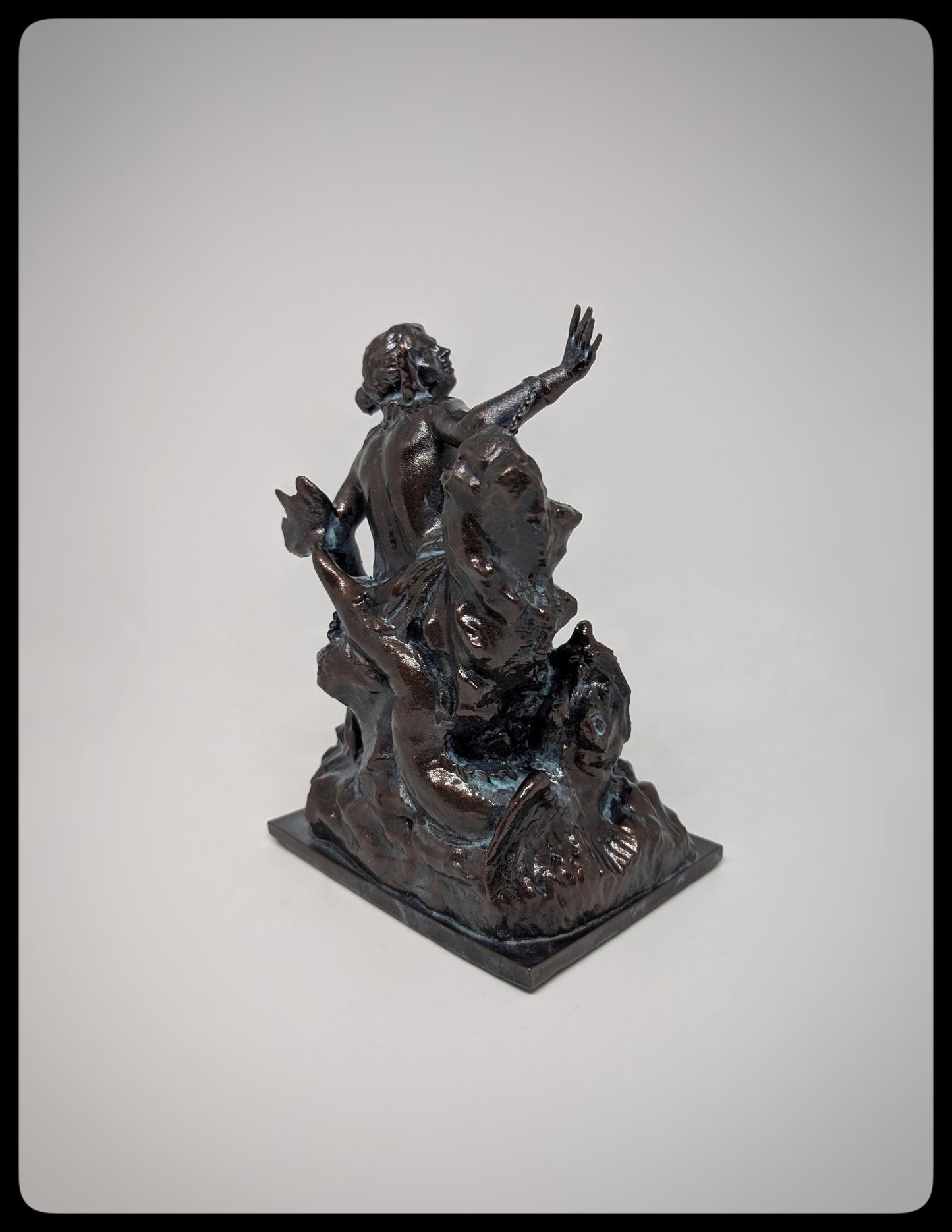 Andromeda and the Sea Monster 3D Resin Sculpture Height 6.1" (15.5 cm/155 mm)