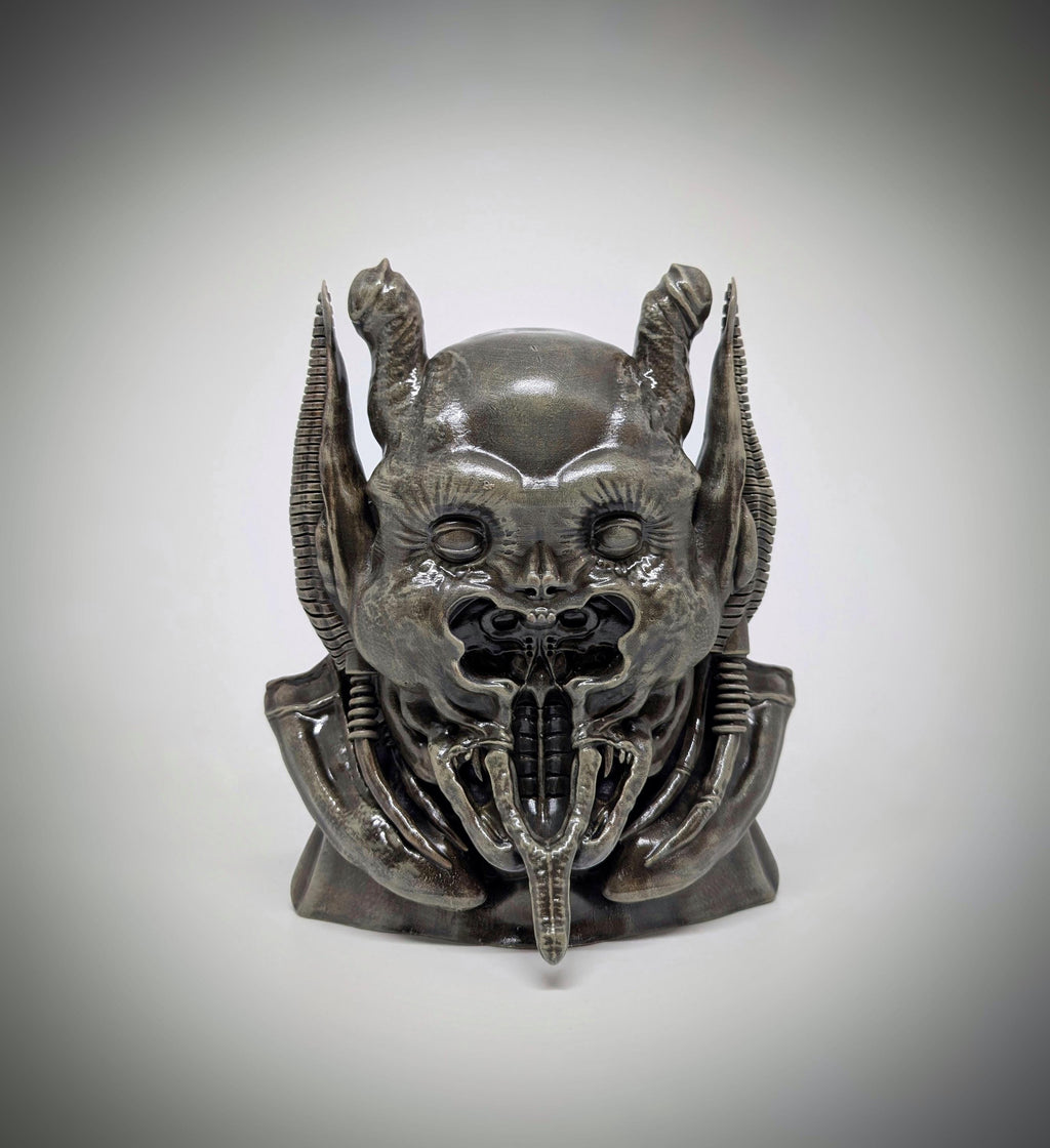 Inspired by H.R. Giger - Demon 3D Resin Sculpture Height 8.27" (21 cm) 3D sculpted by Carlito Brigante