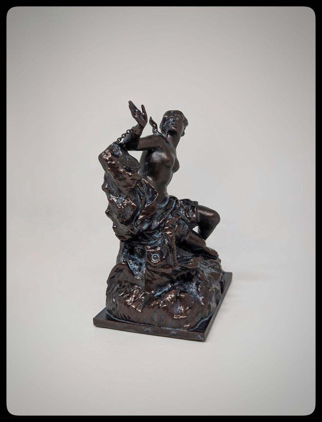 Andromeda and the Sea Monster 3D Resin Sculpture Height 6.1" (15.5 cm/155 mm)