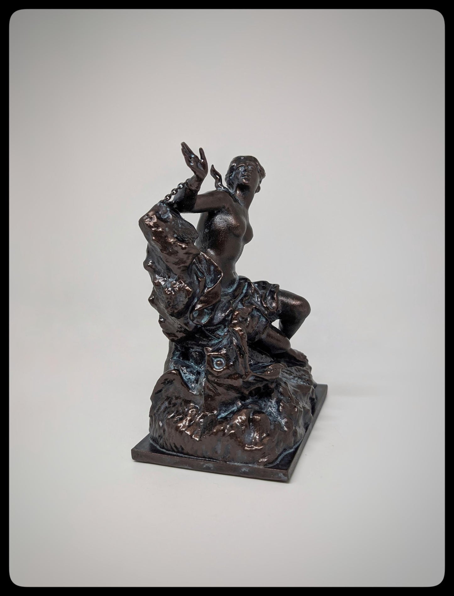 Andromeda and the Sea Monster 3D Resin Sculpture Height 6.1" (15.5 cm/155 mm)