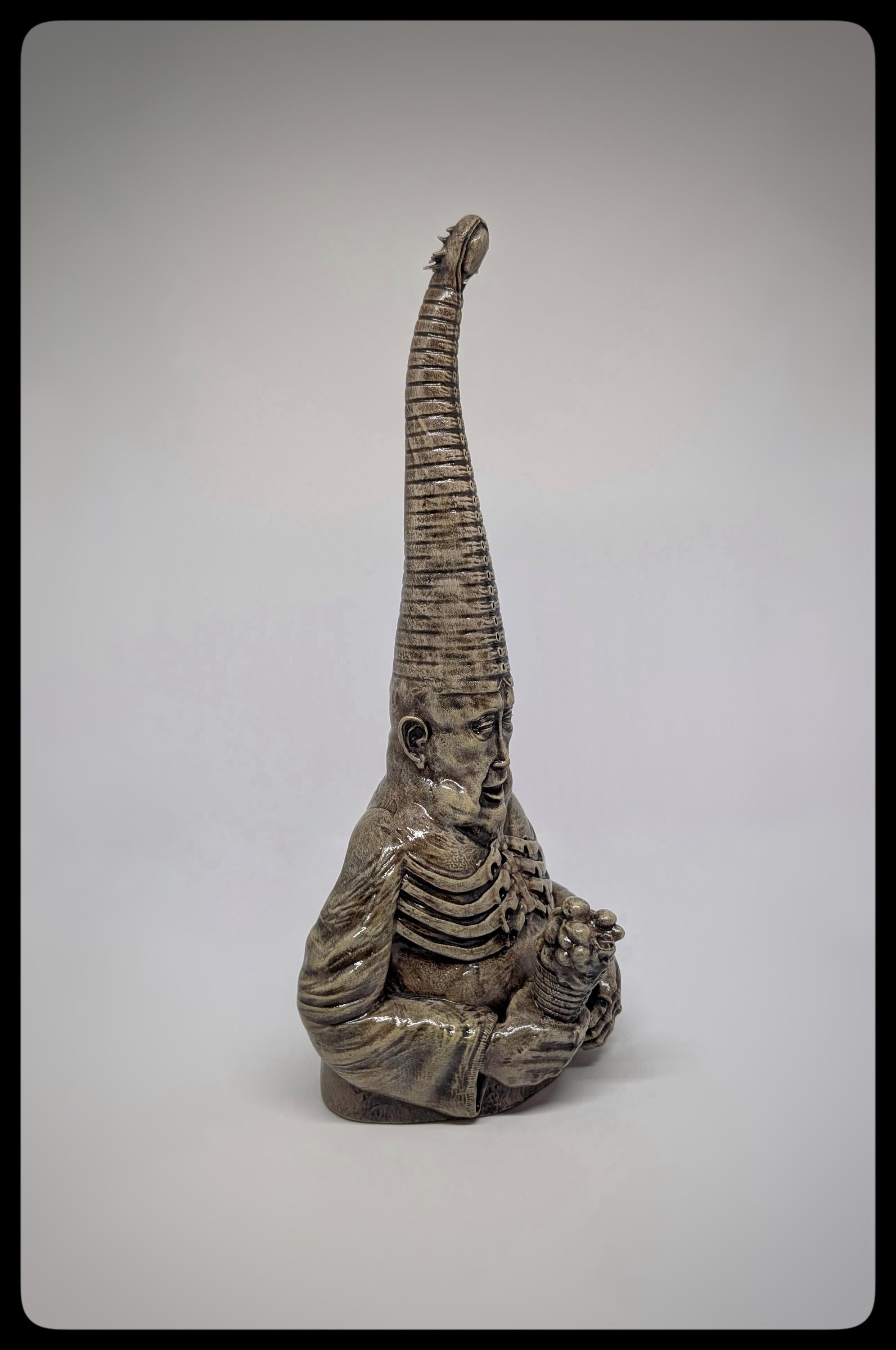 Inspired by H.R. Giger A. Crowley 3D Resin Sculpture 11.8in (30 cm/300 mm)