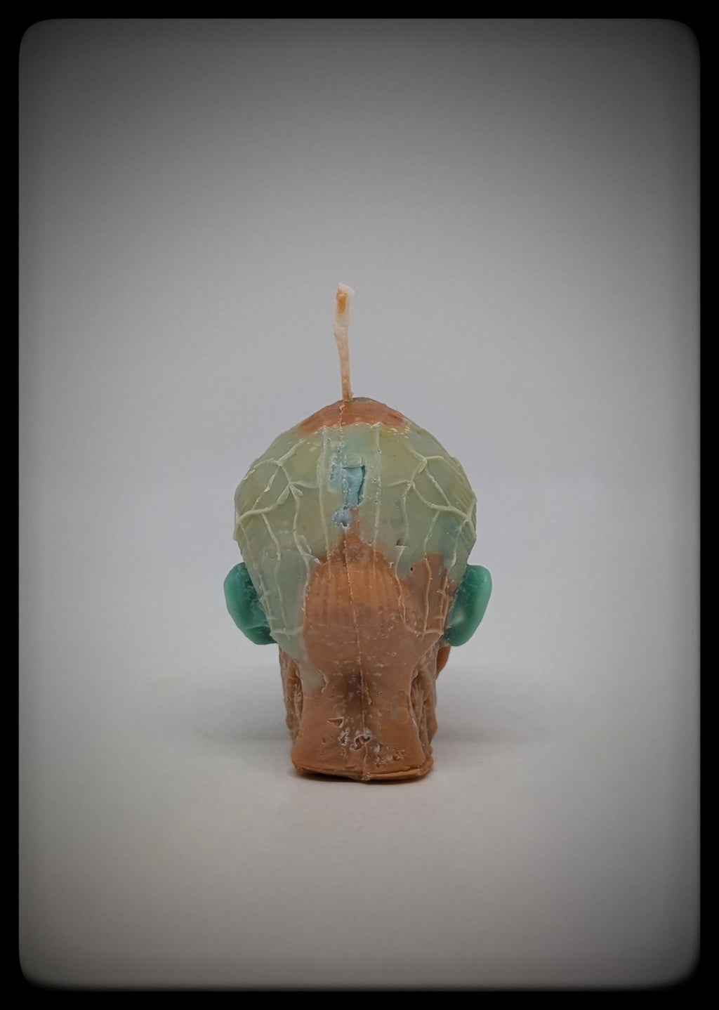 Anatomical Head Sculpture Candle 2.36in (6cm) Handmade Dark Art Decor