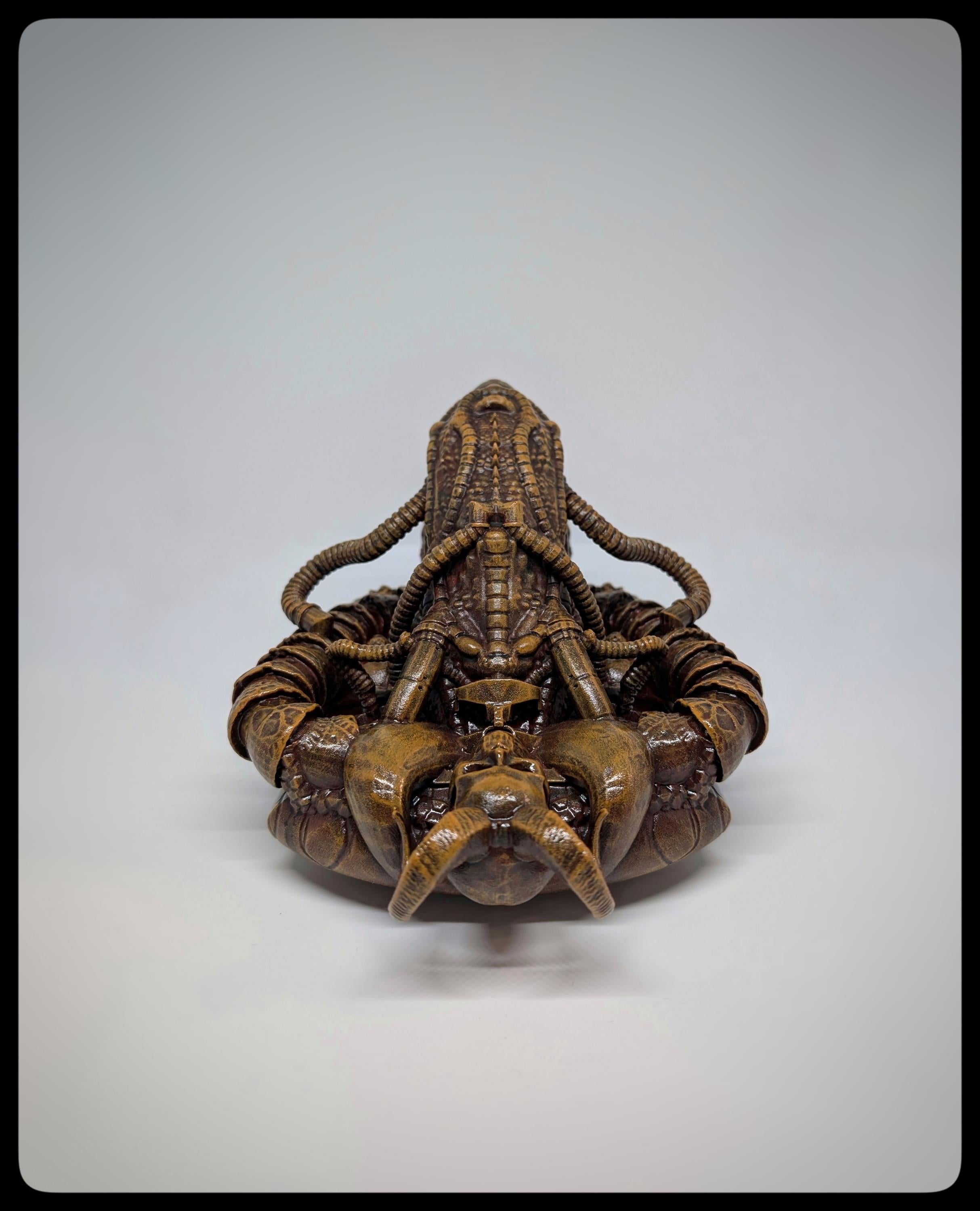 Dragon Alien Wall Sculpture 3D Resin Length 9.4 inches (24 cm/240 mm)