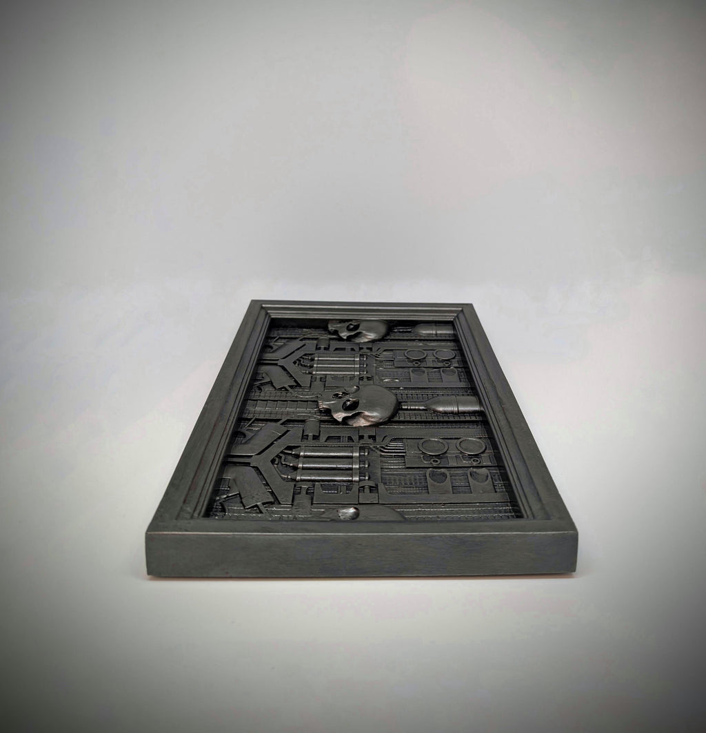 Inspired H.R. Giger Landschaft XIX 1973 3D resin wall sculpture 7.87×11.81 in (20×30 cm)