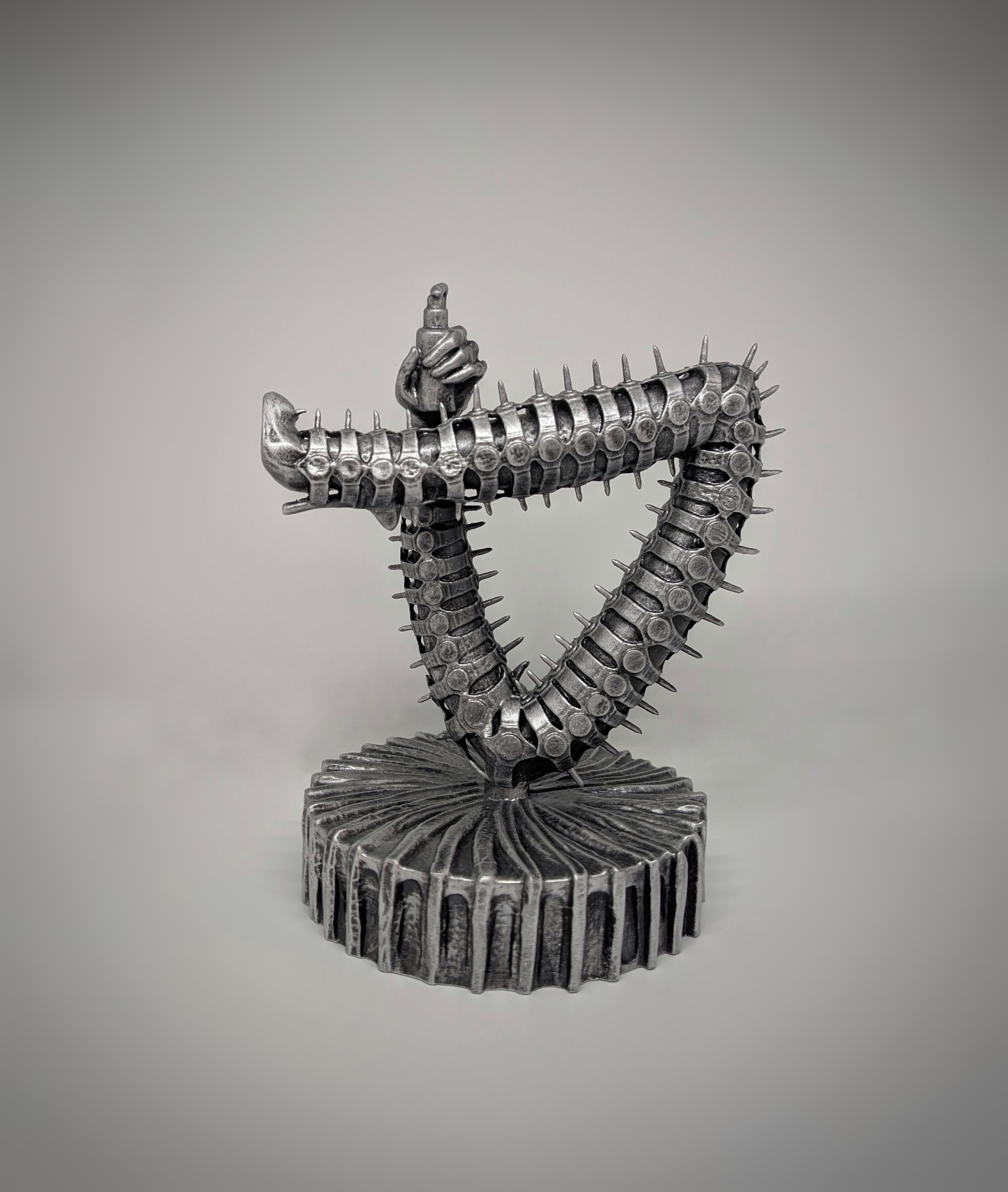 Inspired by H.R. Giger – Virgo Sculpture 3D Resin Height: 9.1 in (23 cm/230mm)