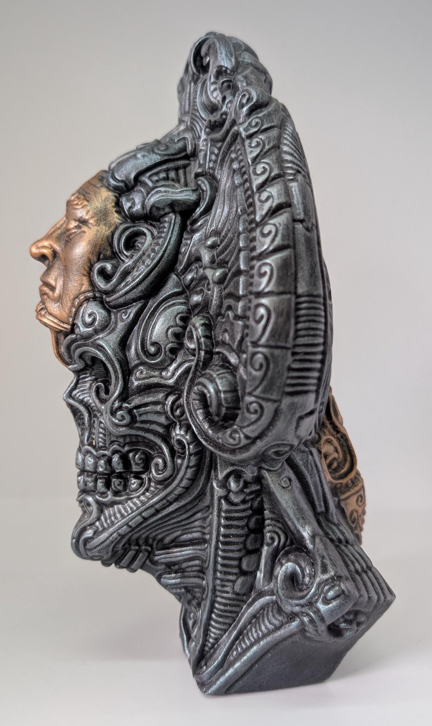 Avatar of a Dead Emperor – design Zane Rogers – 9.4in (24 cm / 240 mm) – Hand-Painted 3D Resin Sculpture