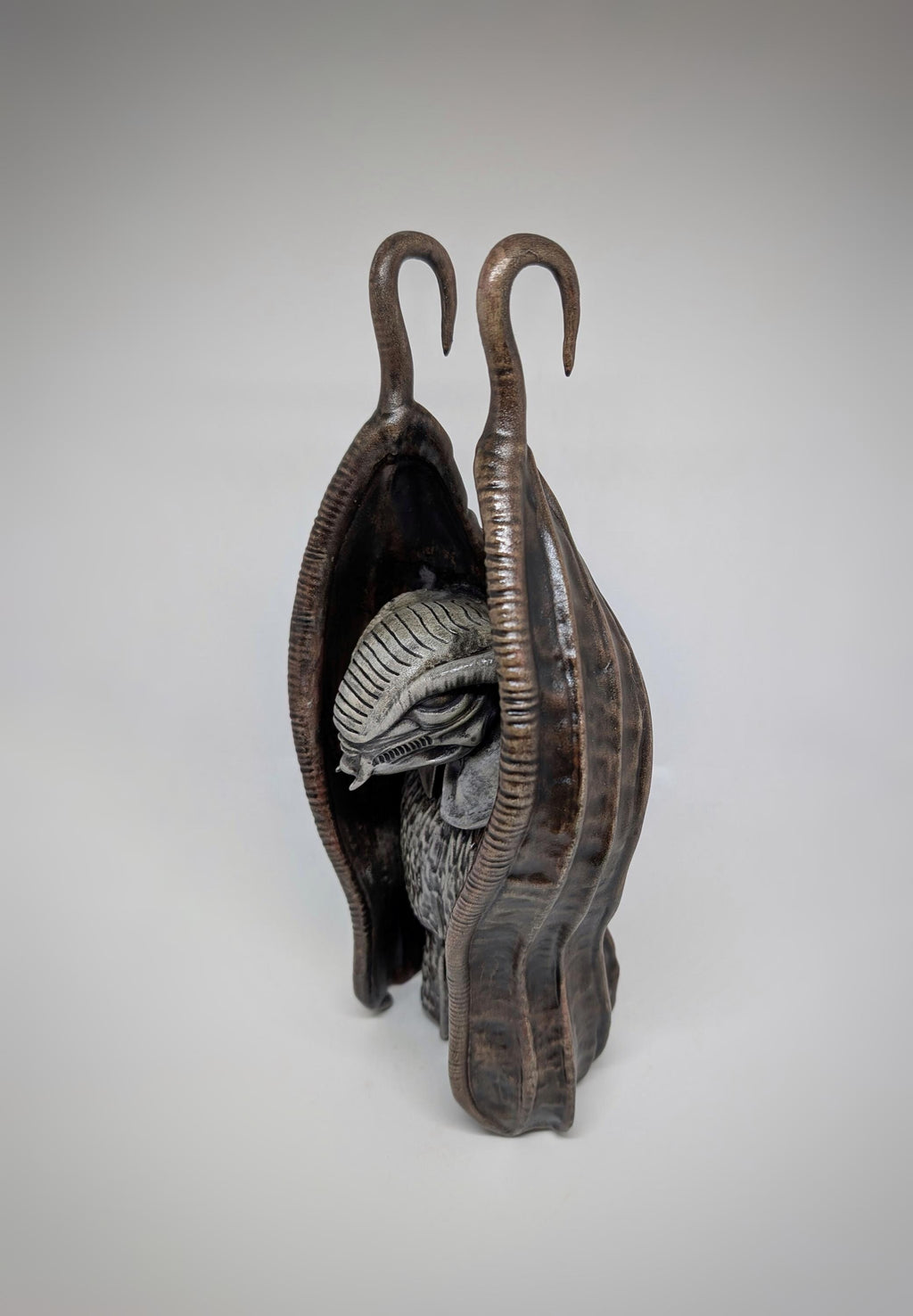 Inspired by H.R. Giger – The Tourist /11.8" (30 cm)  3D Resin Sculpture