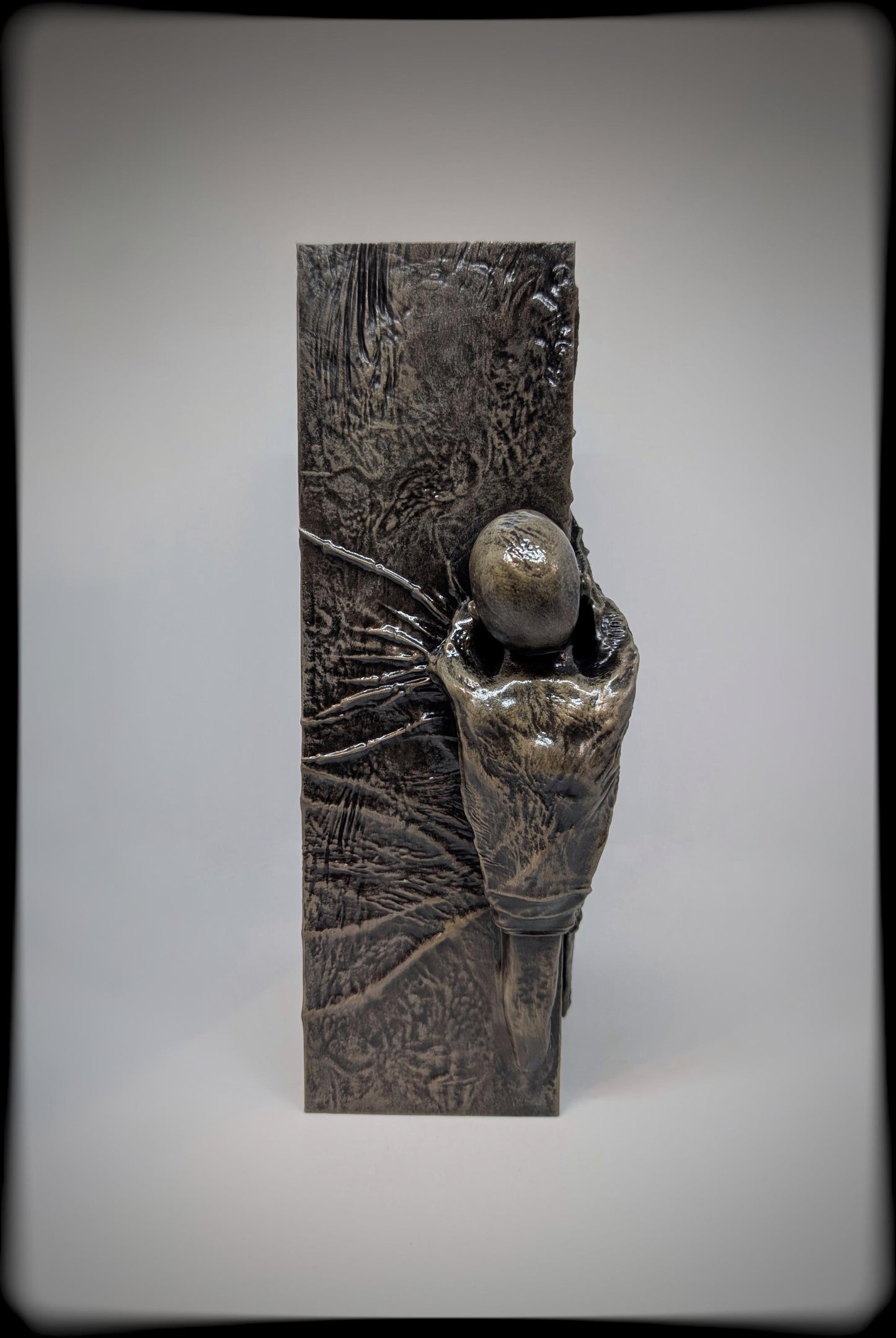 Inspired by Zdzislaw Beksinski 3D Resin Sculpture, Height 10.43 in (26.5 cm/265mm)