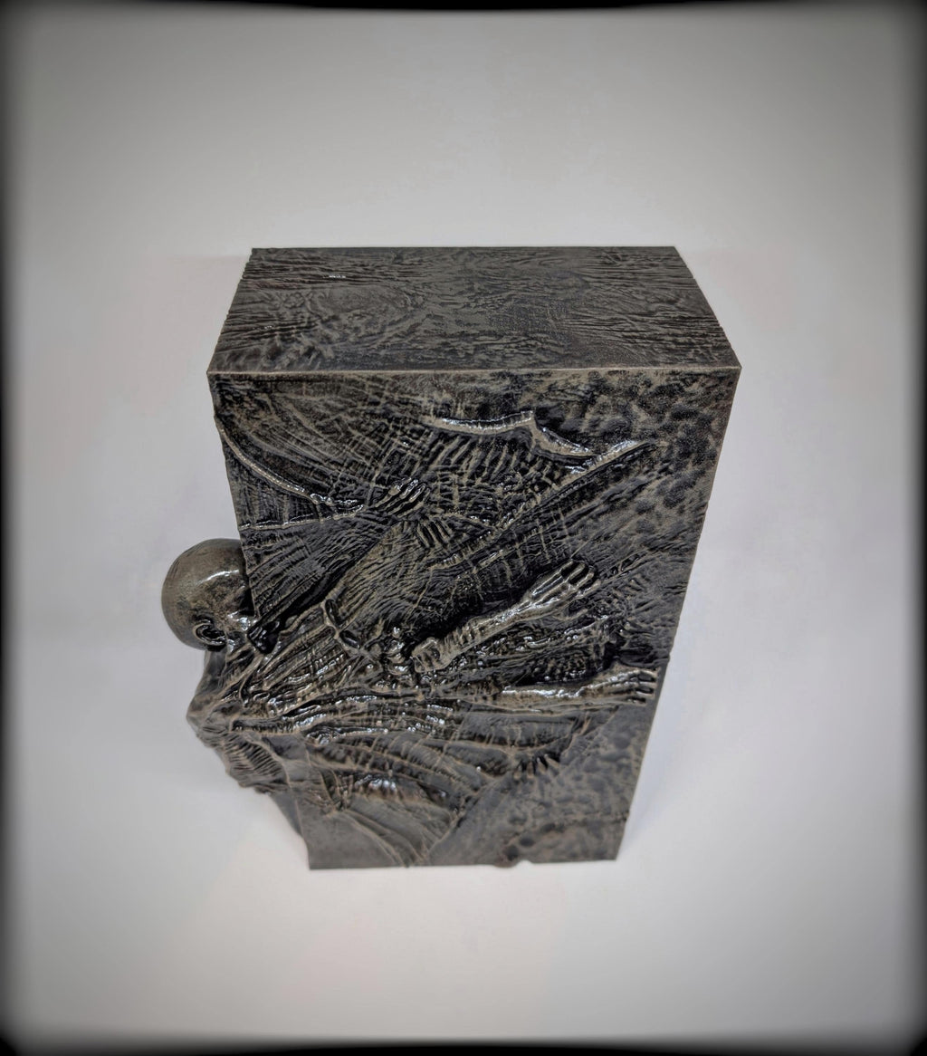 Inspired by Zdzislaw Beksinski 3D Resin Sculpture, Height 10.43 in (26.5 cm/265mm)