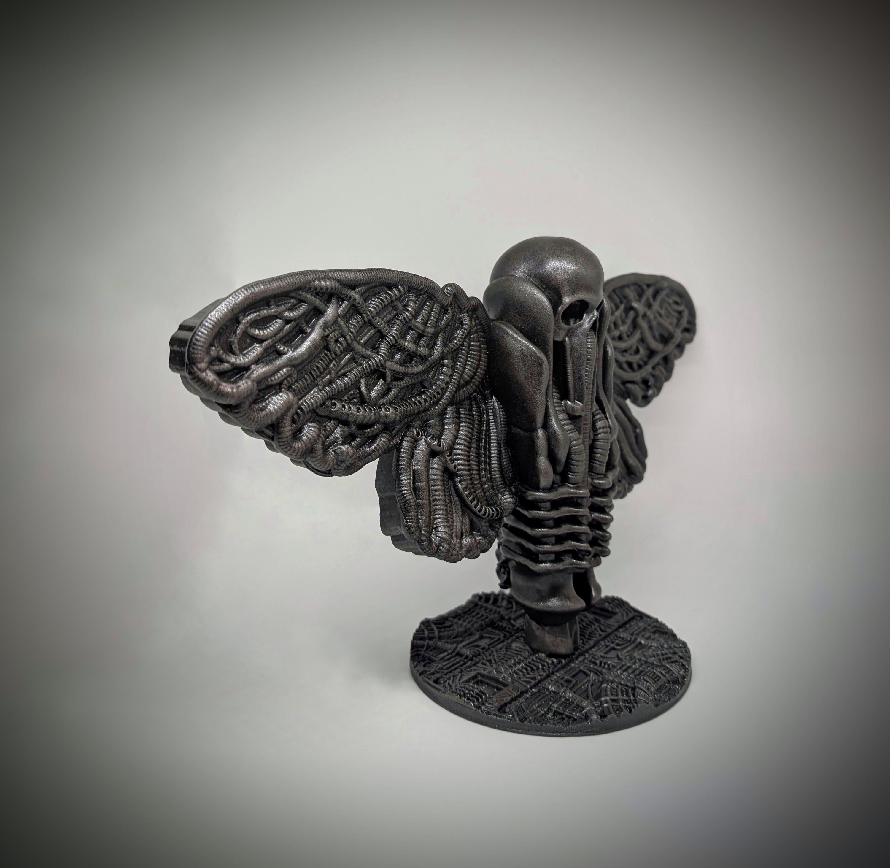 Inspired H.R. Giger - Death Moth / Width 15.3 in (39 cm / 390 mm) / Design Carlito Brigante
