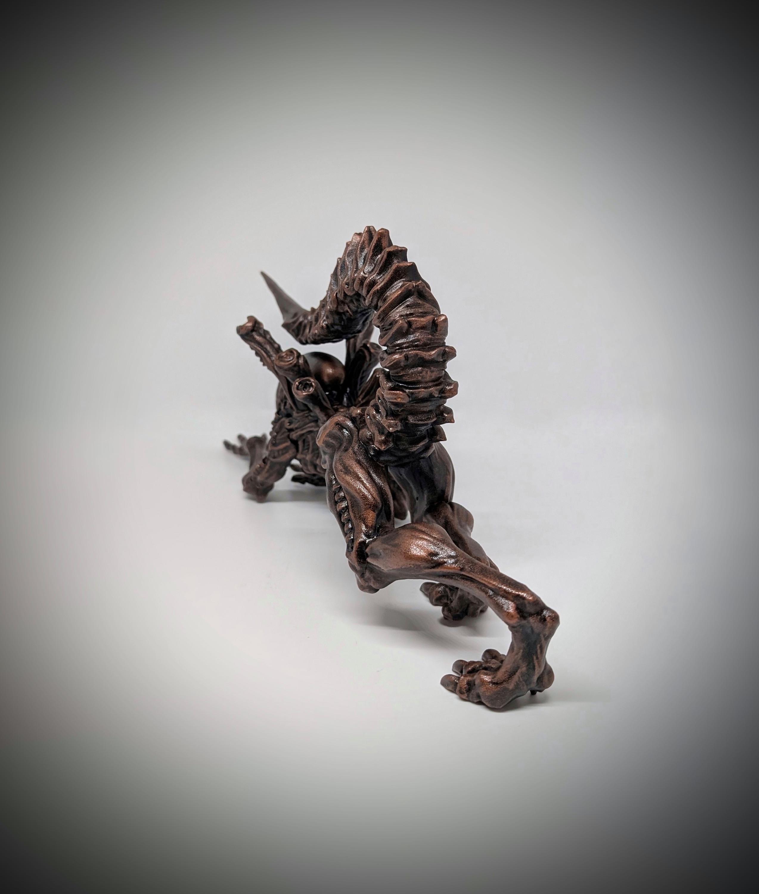 Alien Xenomorph 3D Resin Figure 6.3 in (16 cm/160mm) x 12.6 in (32 cm/320mm)