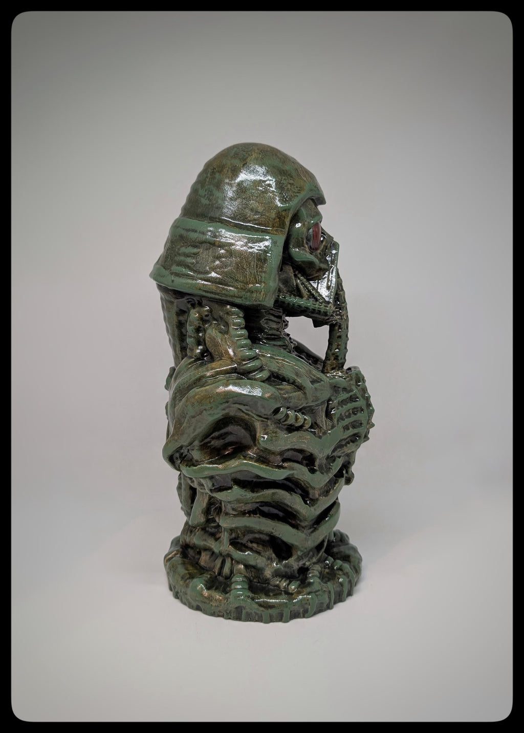 Biomechanical Art Inspired Darth Vader 3D Resin Sculpture 10.2 in (26 cm/260 mm)