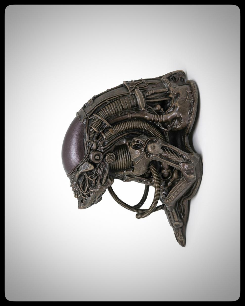Inspired by H.R. Giger Alien Hybrid – 3D Resin Wall Sculpture 11.2" (28.5cm)