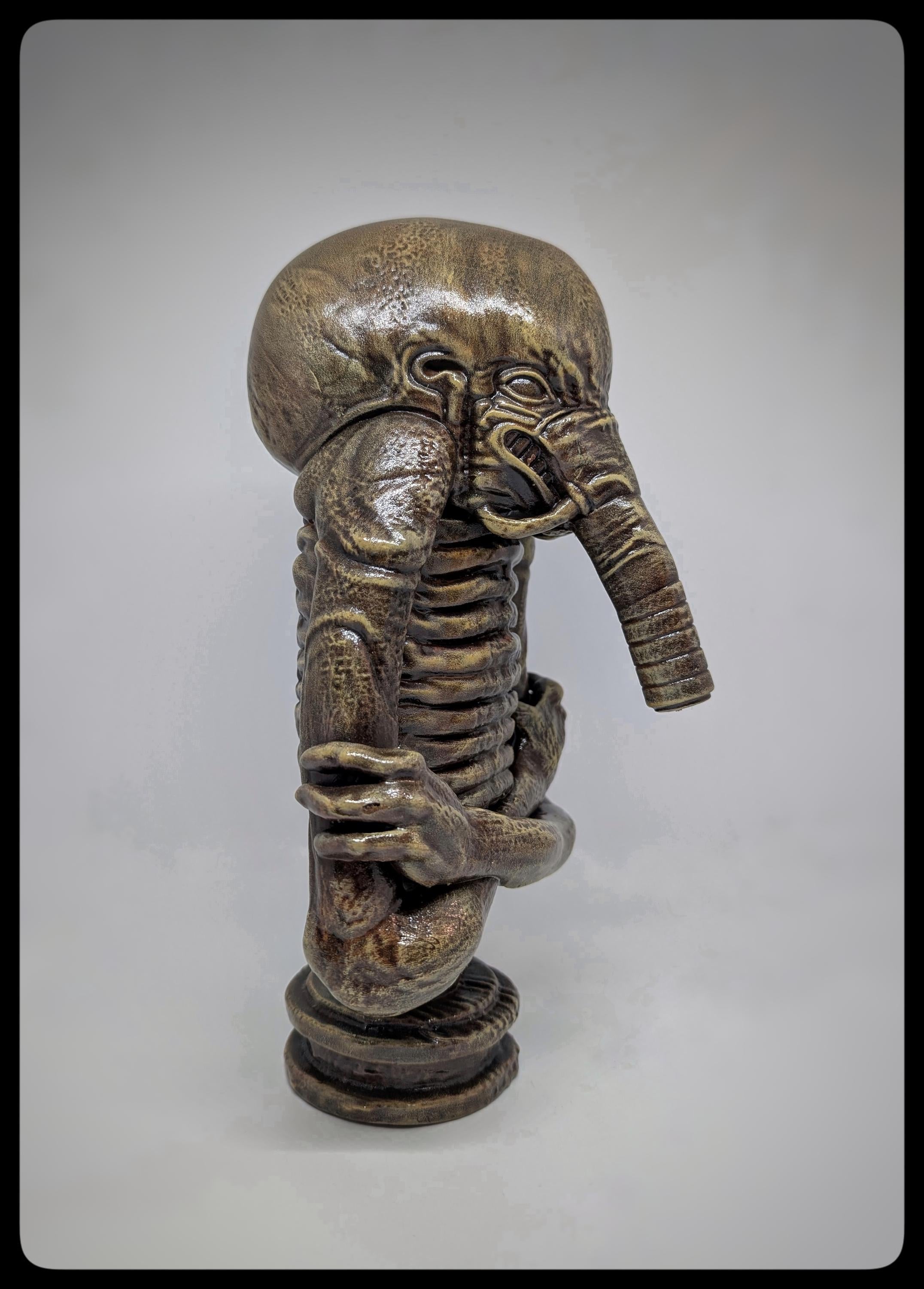 Inspired H.R. Giger Biomechanoid 3D Resin Sculpture Height 11in (28cm/280 mm)