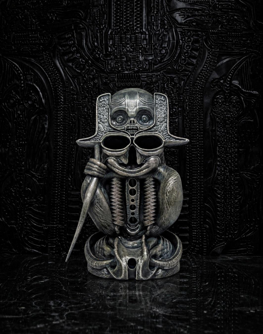 Inspired by H.R.Giger - NY City XVII Crowley 1981 Resin Sculpture 11.2in (28.5cm/285mm)