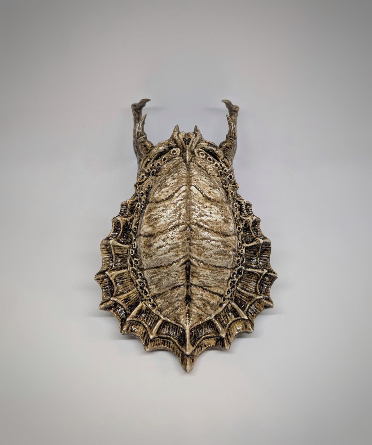 Predator Skull Trophy Sculpture 3D Resin 10.2 inches (26 cm) x 6.3 inches (16 cm)