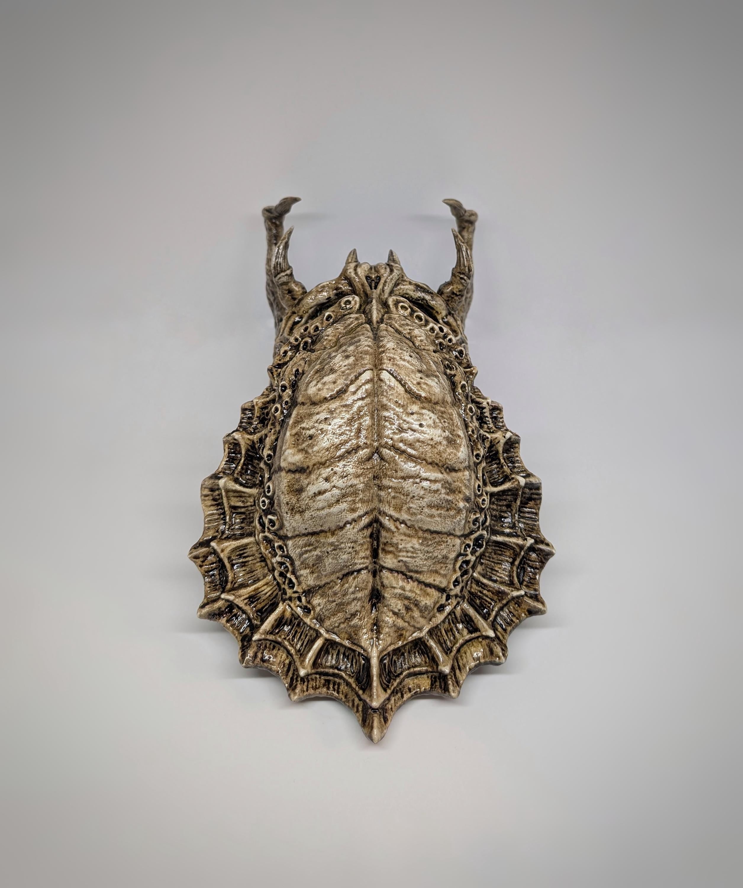 Predator Skull Trophy Sculpture 3D Resin 10.2 inches (26 cm) x 6.3 inches (16 cm)