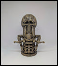 Inspired H.R. Giger Phallic Skull 3D Resin Sculpture Height 9.4in (24cm/240mm)