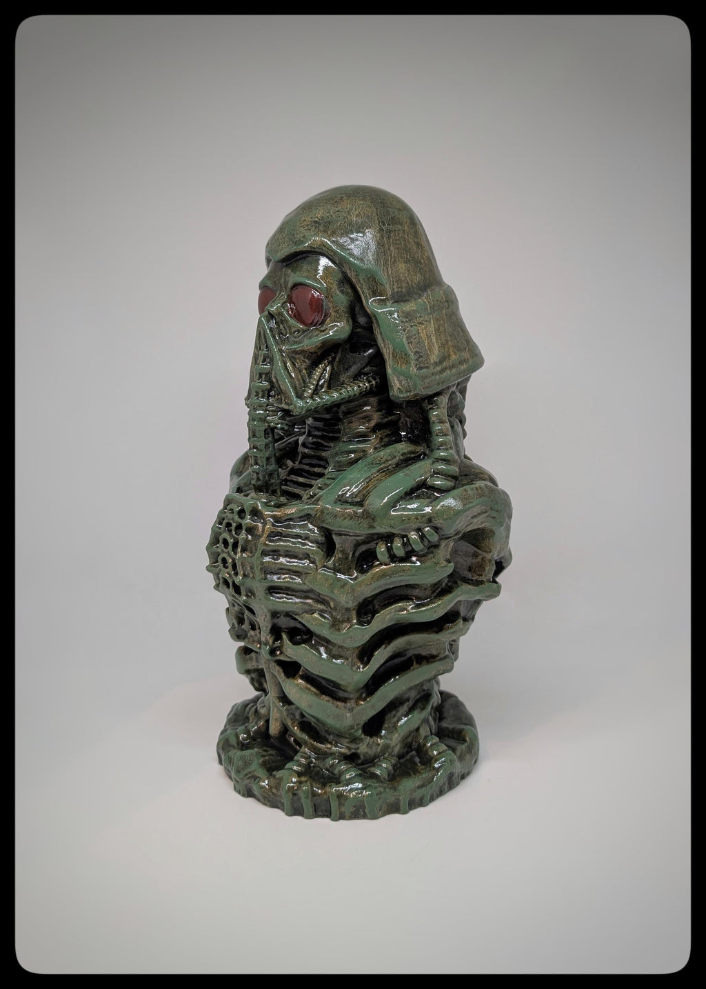 Biomechanical Art Inspired Darth Vader 3D Resin Sculpture 10.2 in (26 cm/260 mm)