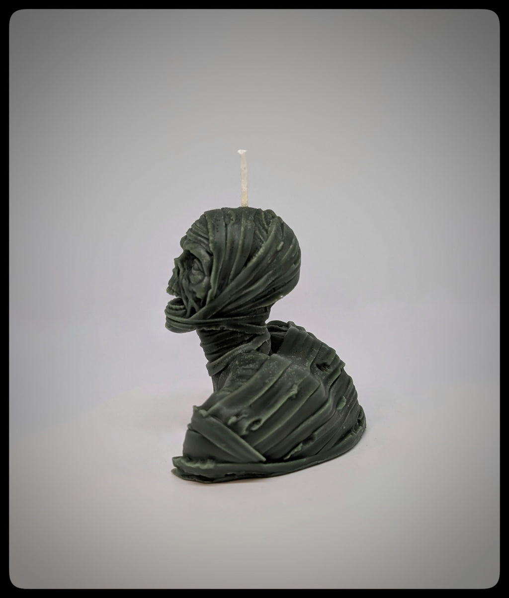 Vegan Mummy Candle -Height 3.74 inches (9.5 cm /95 mm)