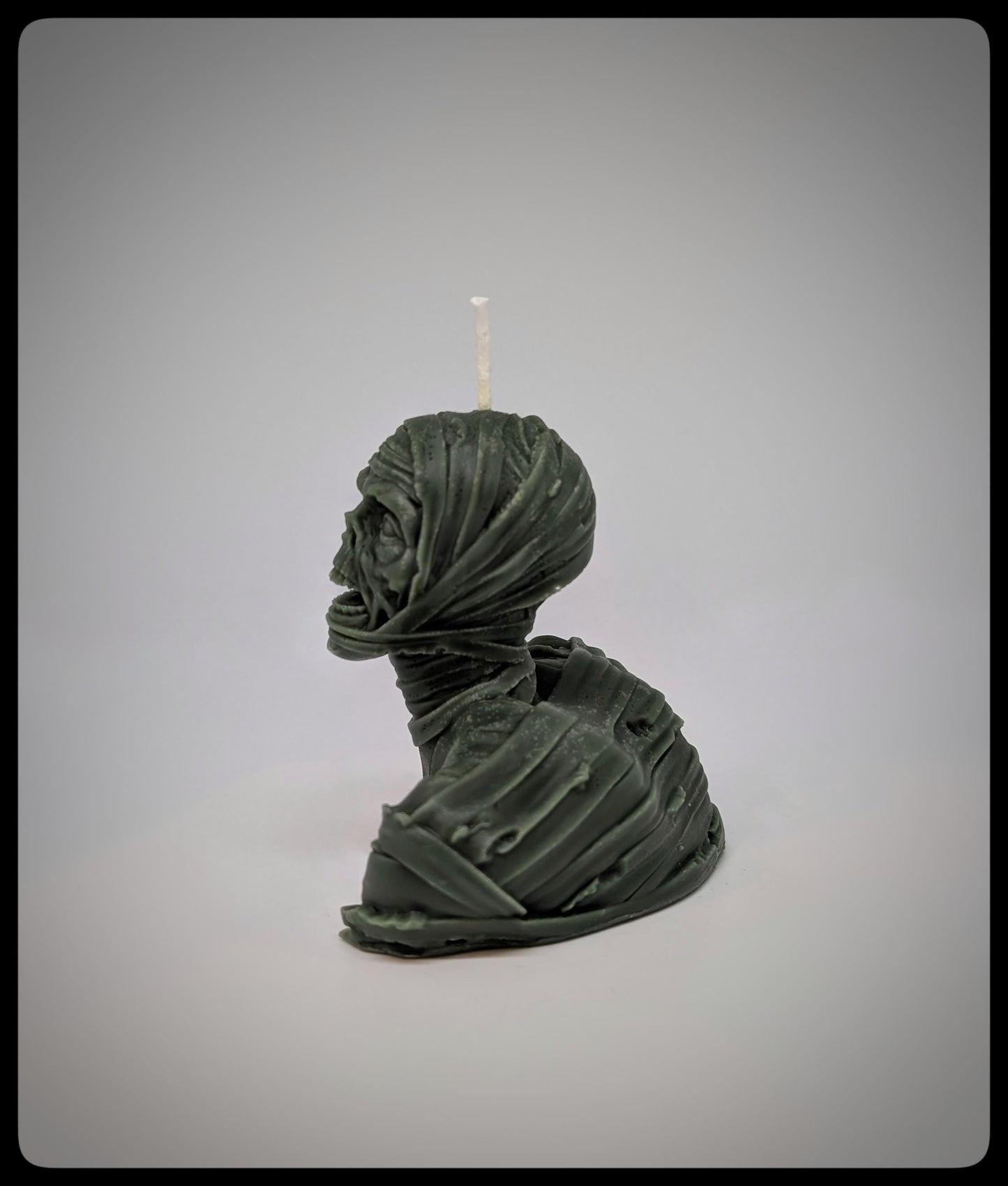 Vegan Mummy Candle -Height 3.74 inches (9.5 cm /95 mm)