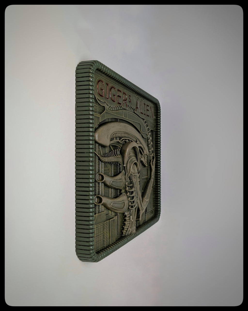 Inspired by H.R. Giger – Alien Wall Plaque 10.2 in (26 cm / 260 mm) 3D Resin Art