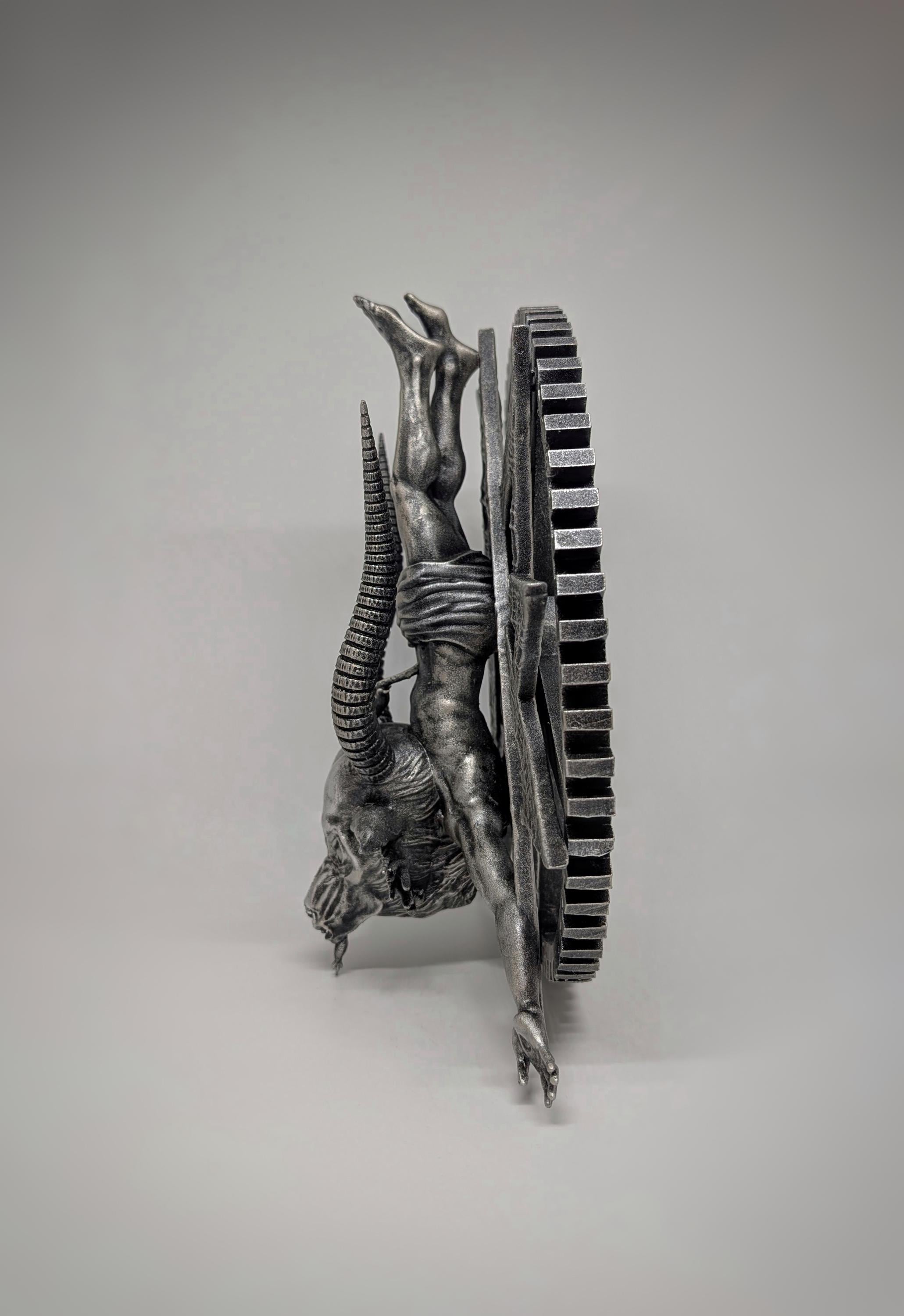Inspired by H.R. Giger Baphomet  Wall Sculpture Height 10.2" (26 cm/260 mm)