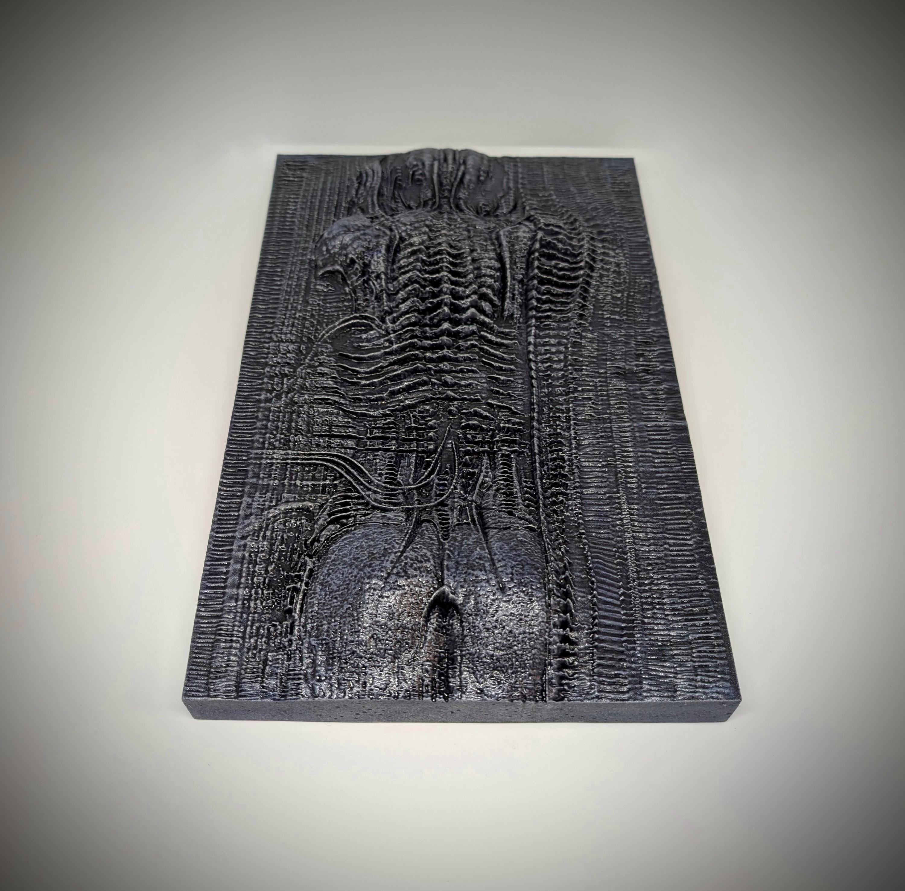 H.R. Giger New York-Inspired 3D Resin Wall Plaque – 11.6 in (29.5 cm / 295 mm)