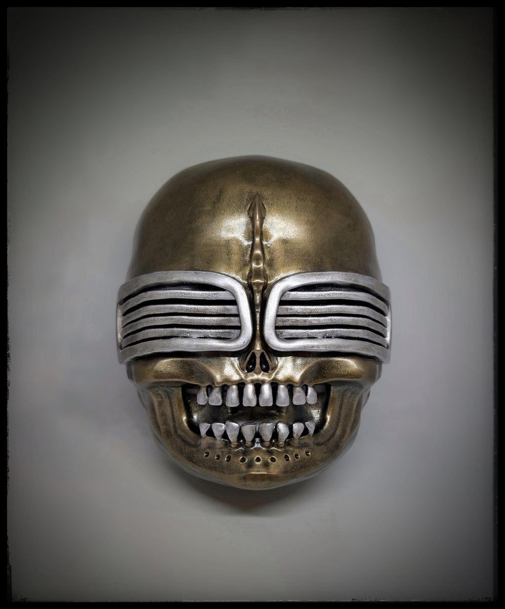 Inspired by H.R. Giger Bombs (1983) Wall Sculpture 10.6x9.3in (27x23.5cm)