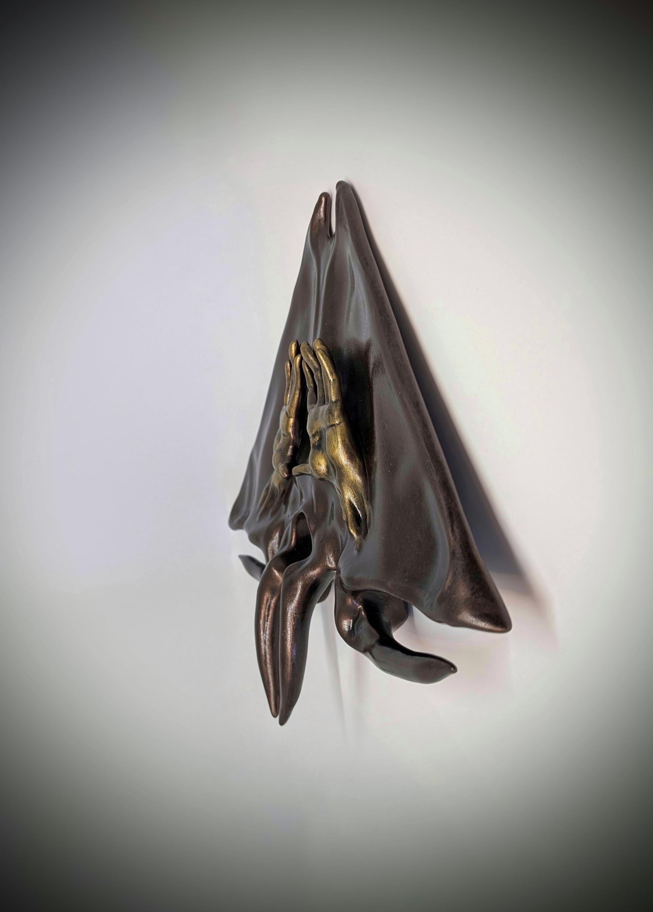 Inspired by HR Giger Secret Society 3D Resin Wall Sculpture 10.2in (26 cm / 260 mm) 3D sculpted by Carlito Brigante
