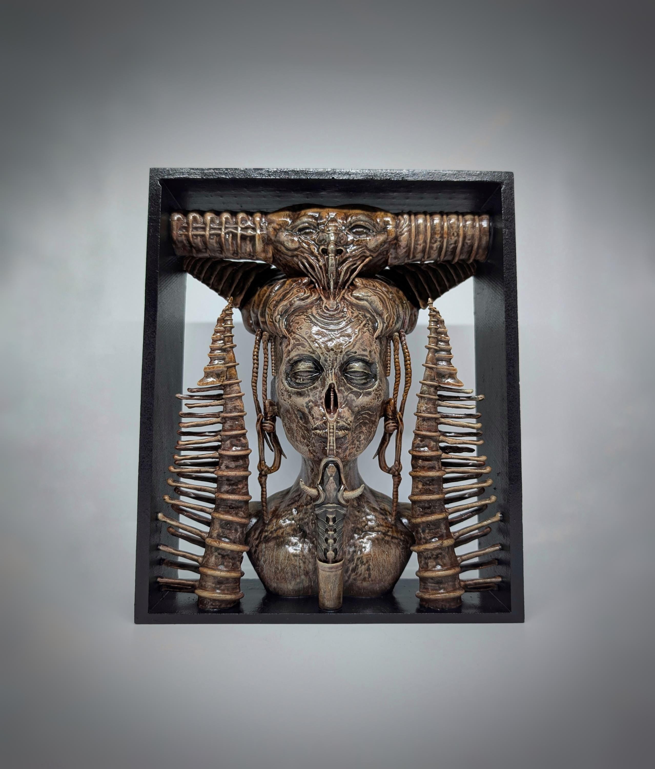 Inspired by H.R. Giger Lilith Wall Sculpture 9.8in (25cm/250mm) by Carlito Brigante