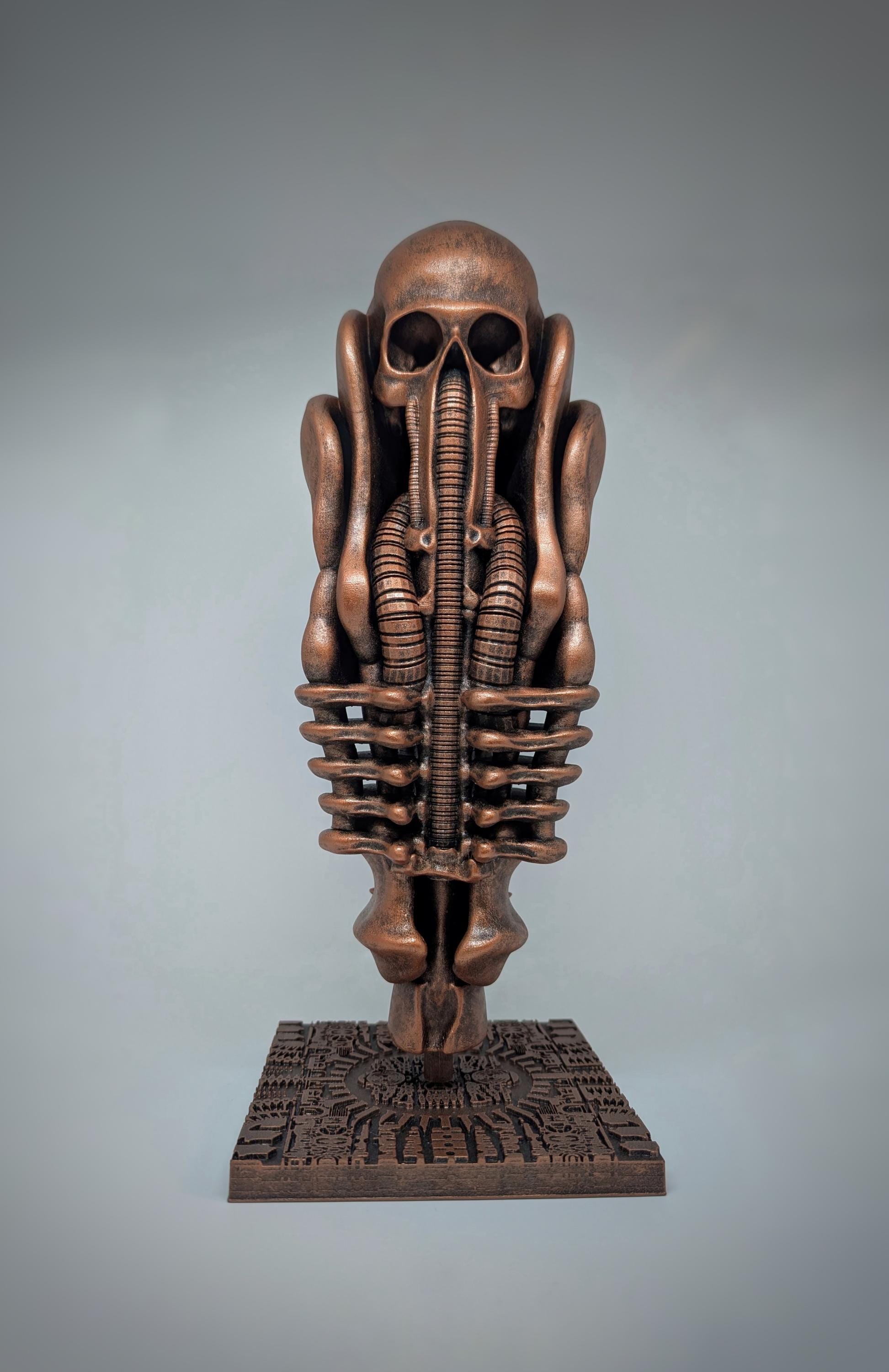 Inspired by H.R. Giger Harkonnen Table Leg – Height 13.8in (35cm / 350mm)/ 3D Resin /Design by Carlito Brigante