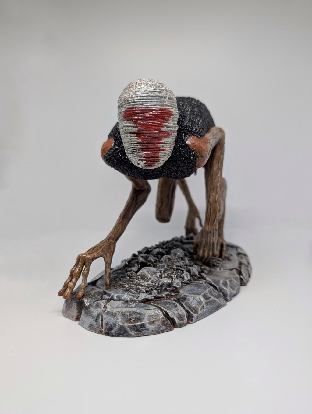 Inspired by Zdzisław Beksiński – Crawling Death 3D Resin Sculpture Length 10.8" (27.5 cm/275mm)