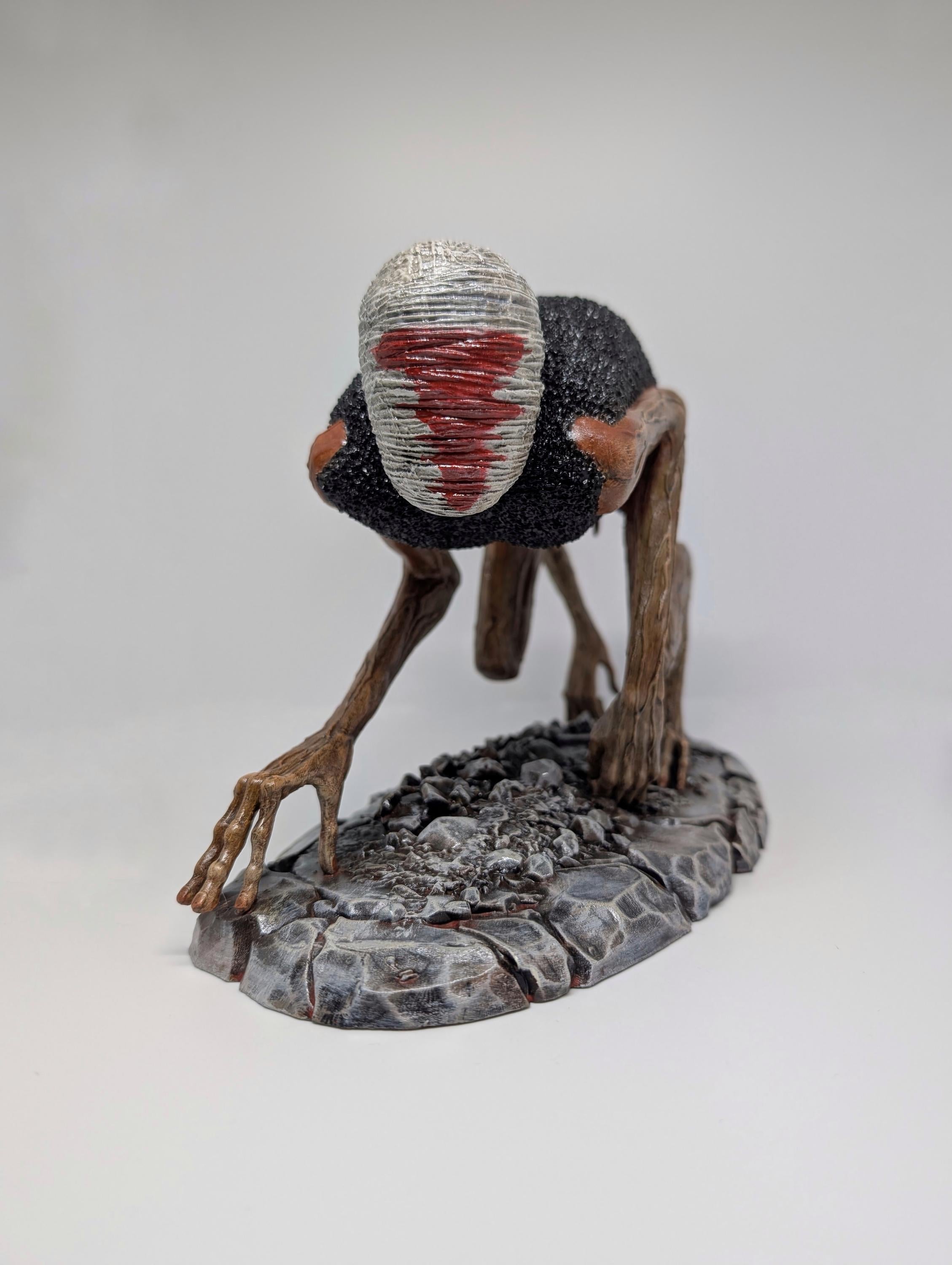 Inspired by Zdzisław Beksiński – Crawling Death 3D Resin Sculpture Length 10.8" (27.5 cm/275mm)