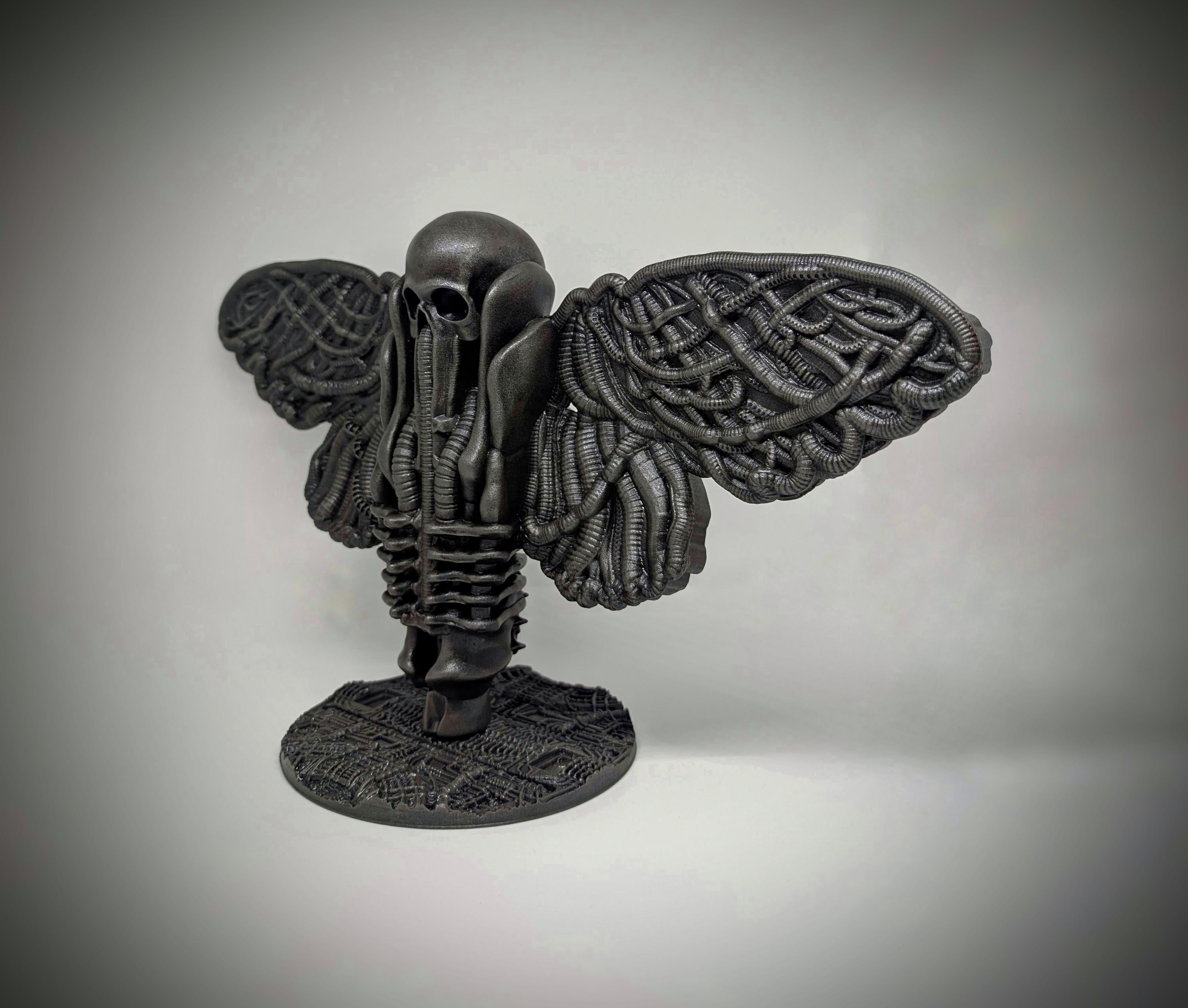 Inspired H.R. Giger - Death Moth / Width 15.3 in (39 cm / 390 mm) / Design Carlito Brigante